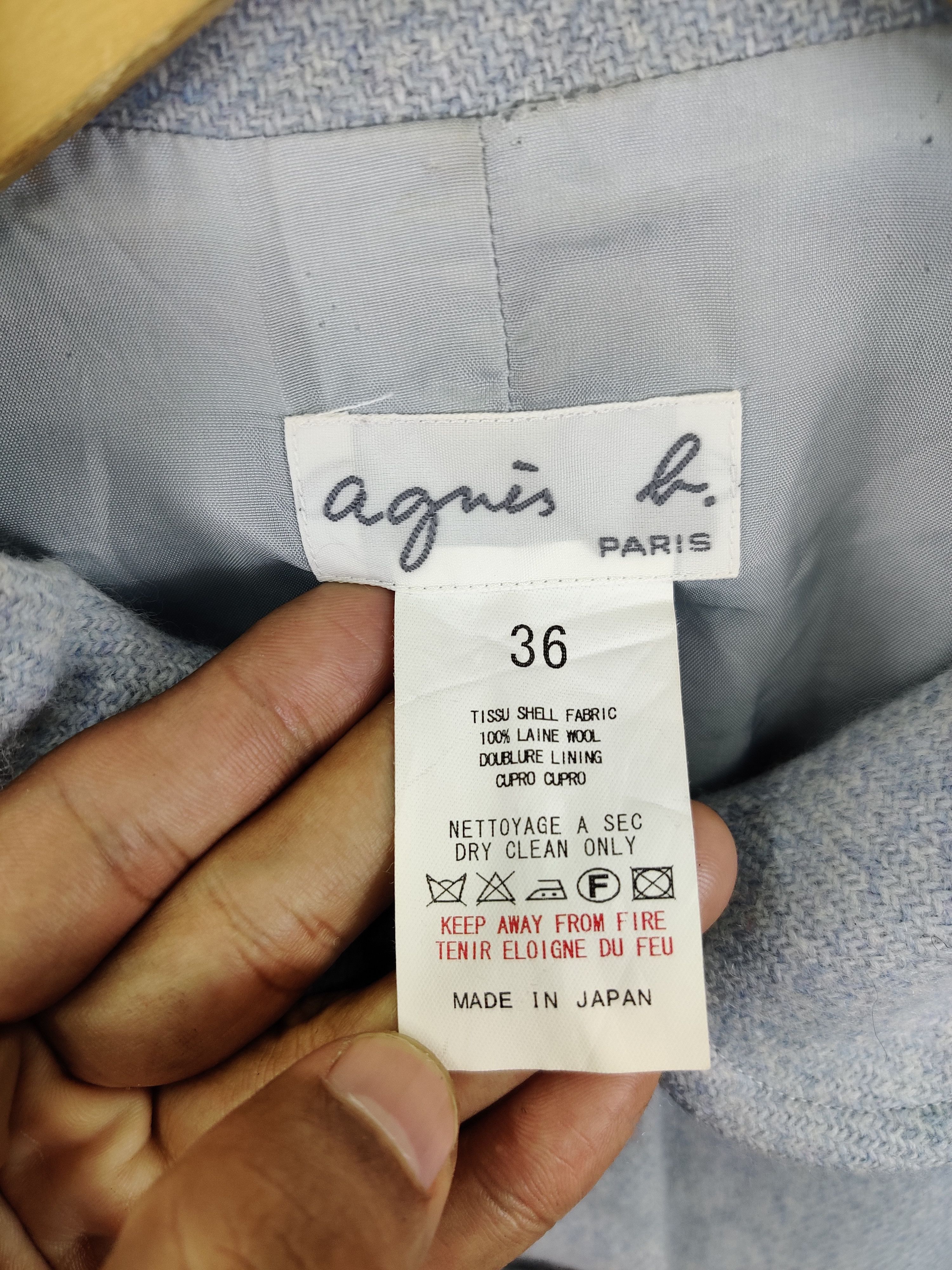 agnes b. Vintage Agnes B Paris Wool Long Coat Size US S / EU 44-46 / 1 - 10 Thumbnail