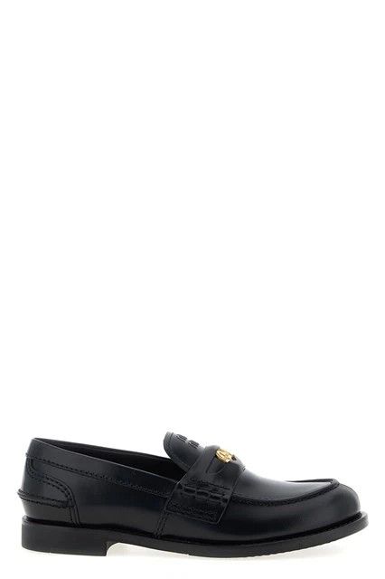 MIU MIU $1170 Black Leather Penny Loafers New