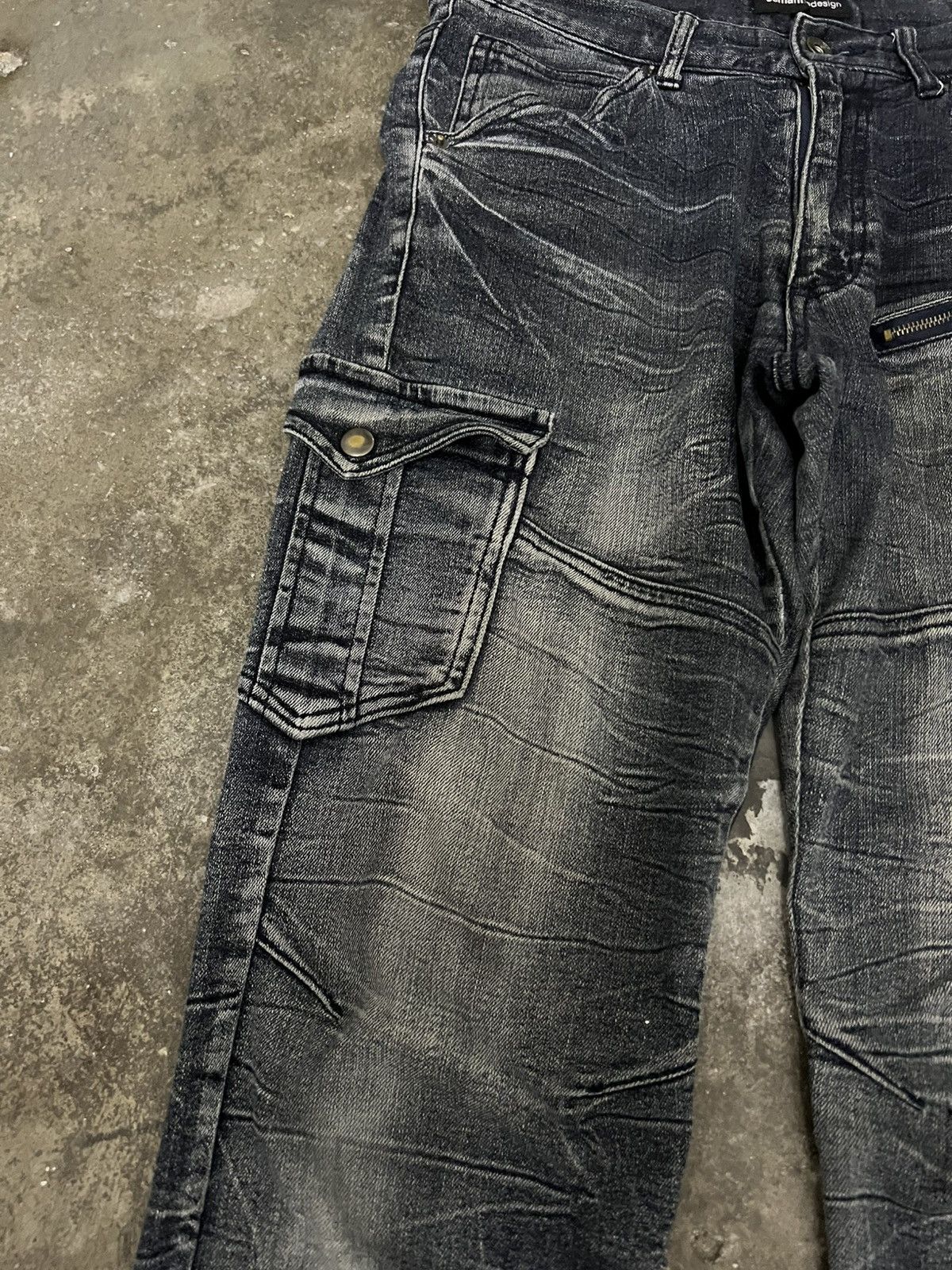 Japanese Brand 💥Semantic Design Distressed Jean Size US 30 / EU 46 - 6 Thumbnail