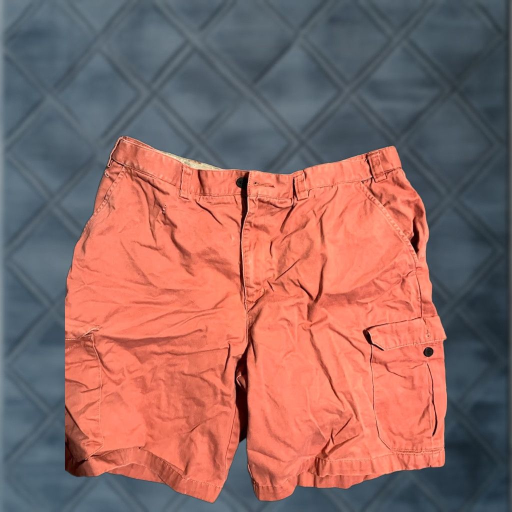 Geoffrey Beene Geoffrey Beene Cargo Shorts 38 Orange Cargo Men 38 Orange 90s Vintage No Pending Mens Size US 38 / EU 54 - 1 Thumbnail