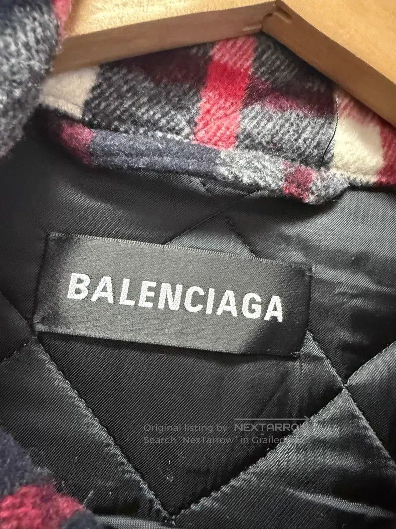Balenciaga Balenciaga Loose Plaid Wool Coat Size US S / EU 44-46 / 1 - 3 Thumbnail