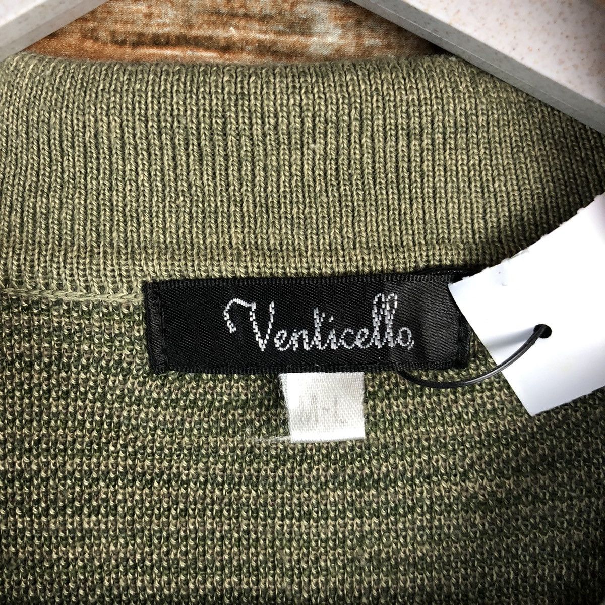 Homespun Knitwear × Japanese Brand Venlicella Green vintage Patterned Cardigans #A1747 Size M / US 6-8 / IT 42-44 - 10 Thumbnail