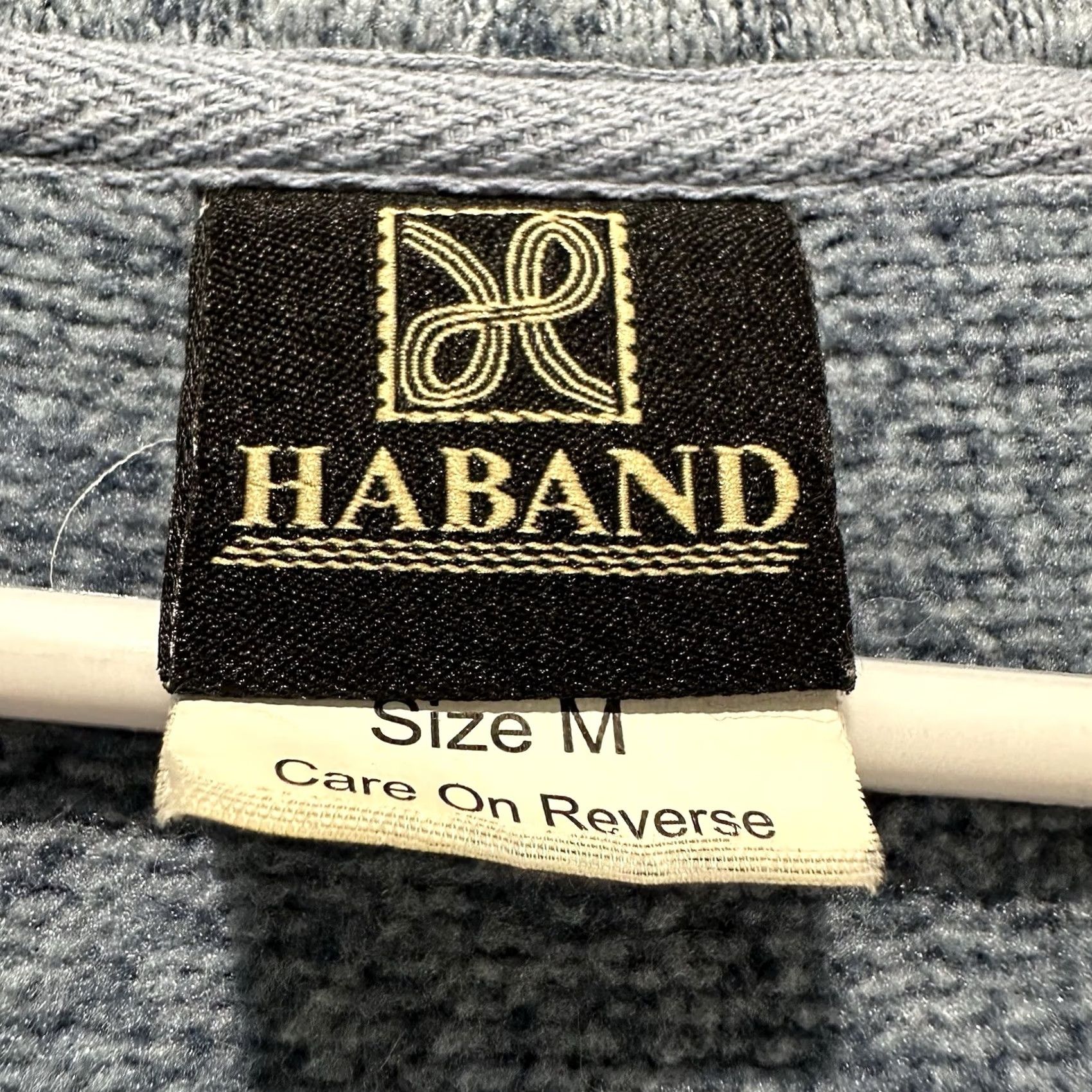 Haband VINTAGE Haband Cardigan Sweater Blue V-Neck Pocket Cozy Grandpa Core Mens Medium 90s Classic Size US M / EU 48-50 / 2 - 5 Thumbnail