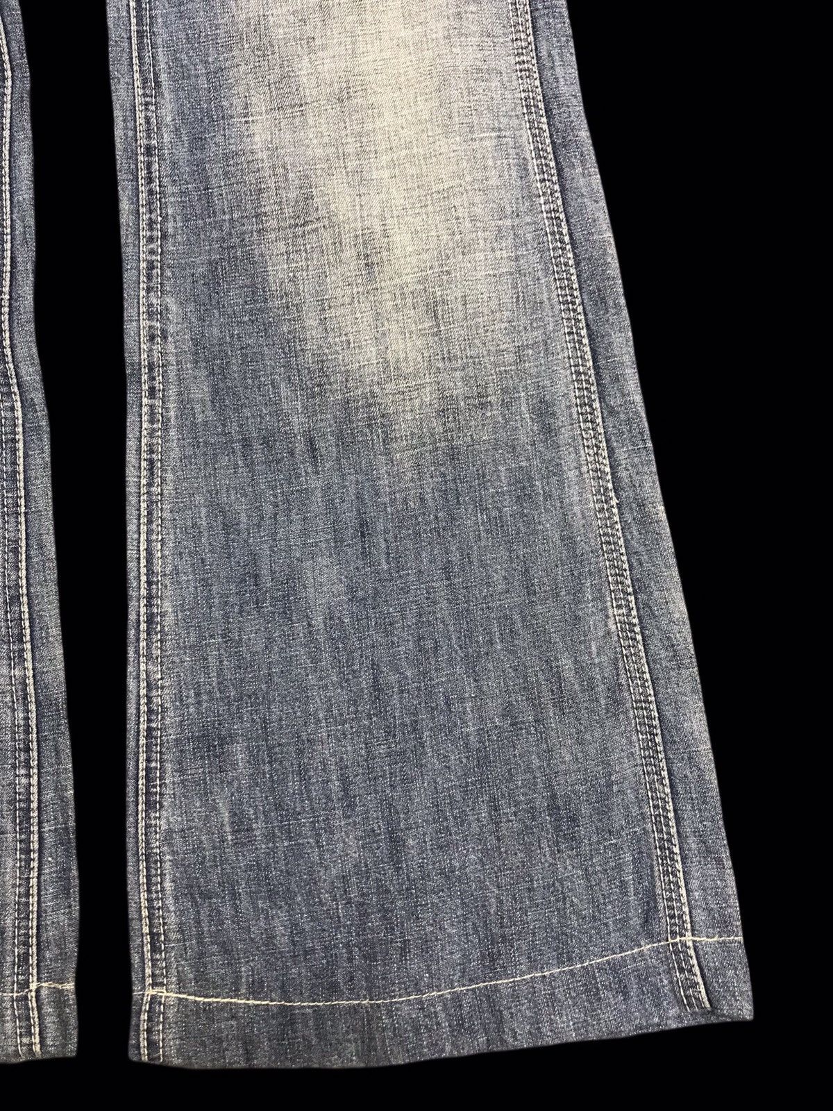 Japanese Brand 💥BELL BOTTOM💥BACK NUMBER LIGHT LOW RISE BAKER DENIM F415 Size US 30 / EU 46 - 7 Thumbnail