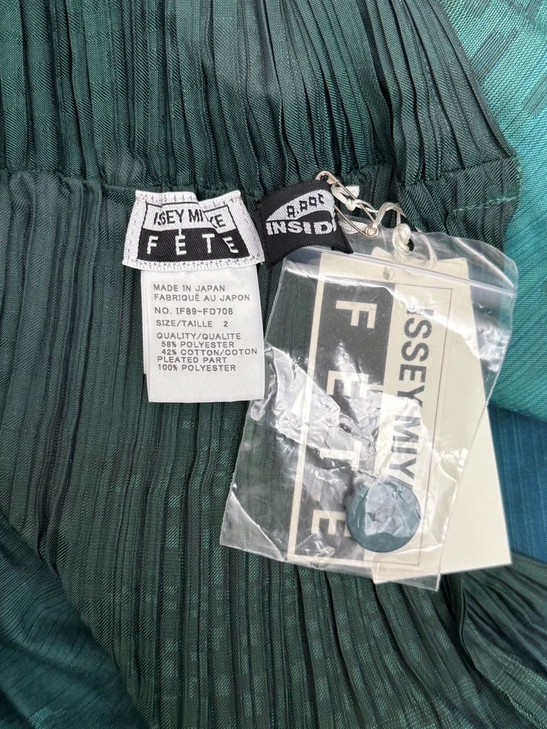 Issey Miyake Issey Miyake Blue-green cocoon-shaped pleated top Size M / US 6-8 / IT 42-44 - 3 Thumbnail