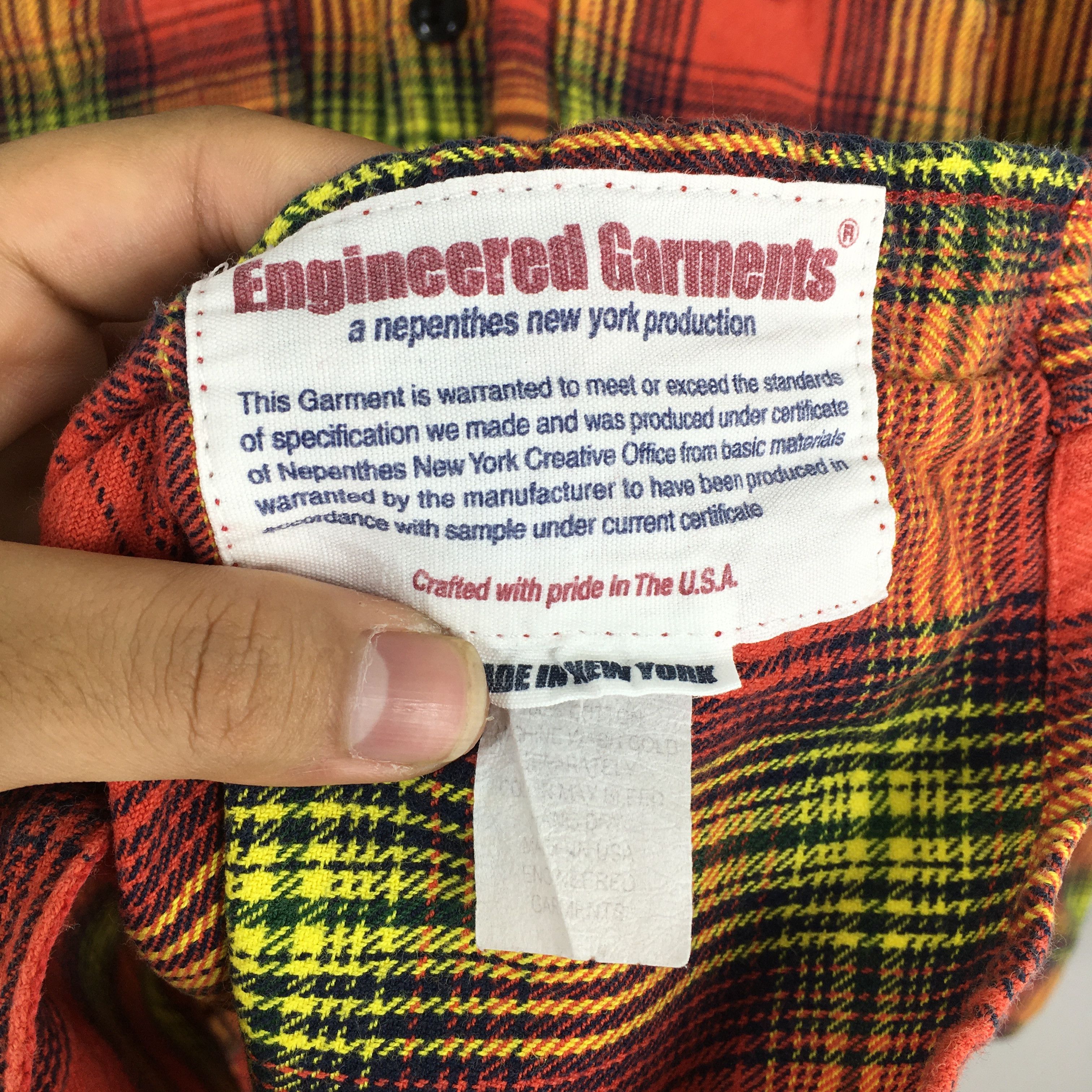 Engineered Garments Engineered Garments Japan Plaid Shadow Flannel Shirt Small Size US S / EU 44-46 / 1 - 6 Thumbnail