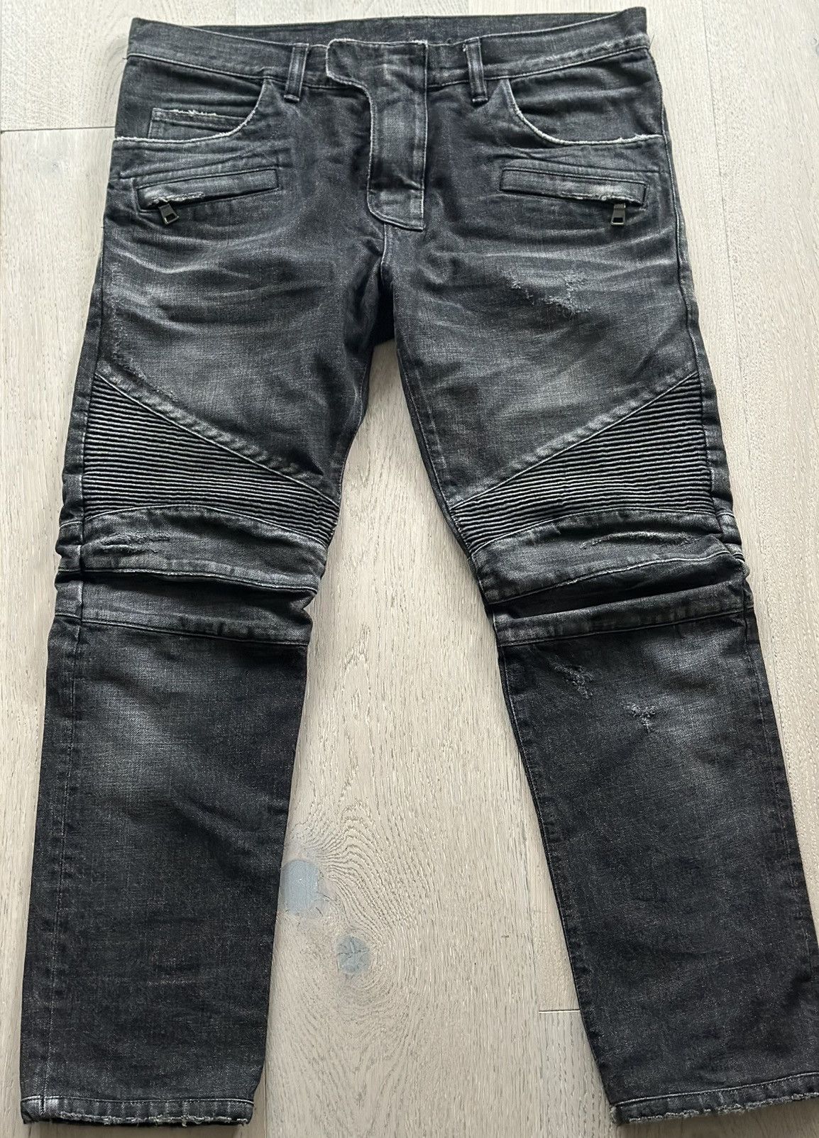 image of Balmain Jeans in Grey, Men's (Size 34)