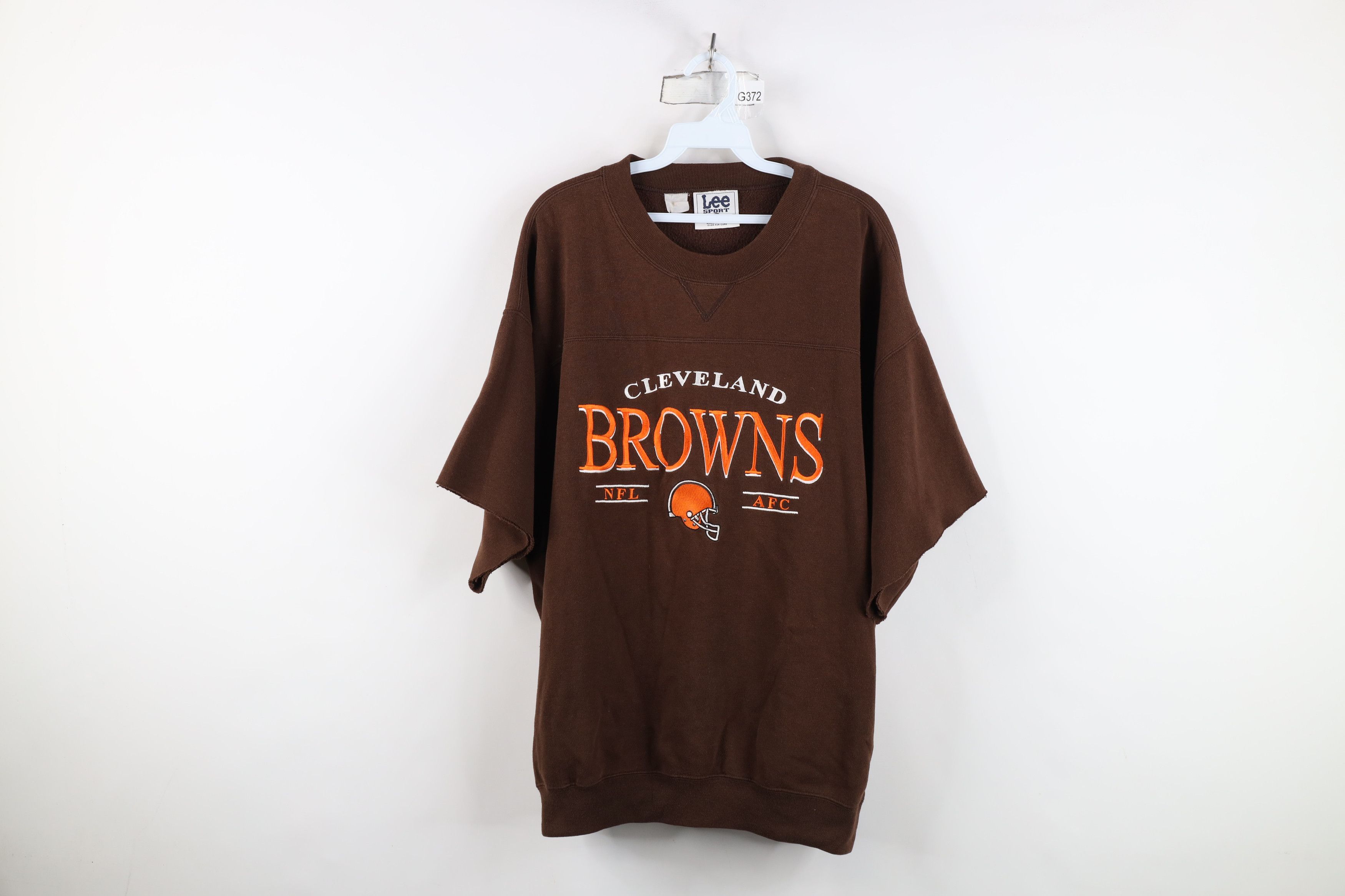 Vintage Vintage 90s Browns Football Crewneck Sweatshirt Brown Size US XL / EU 56 / 4 - 1 Thumbnail
