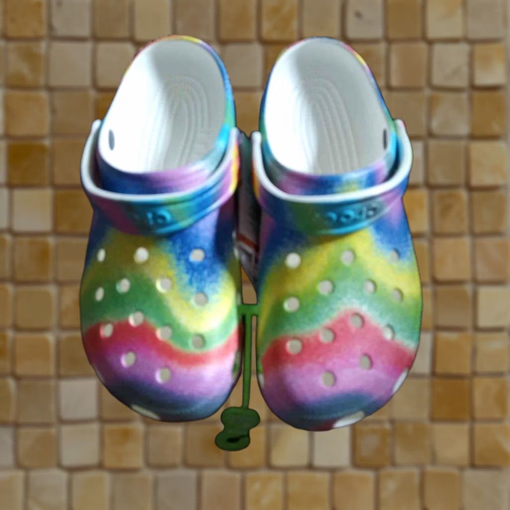 Crocs Crocs CLASSIC SPRAY TIE DYE ADULT CLOGS M 12 SLIP ON MENS Size US 12 / IT 42 - 1 Preview