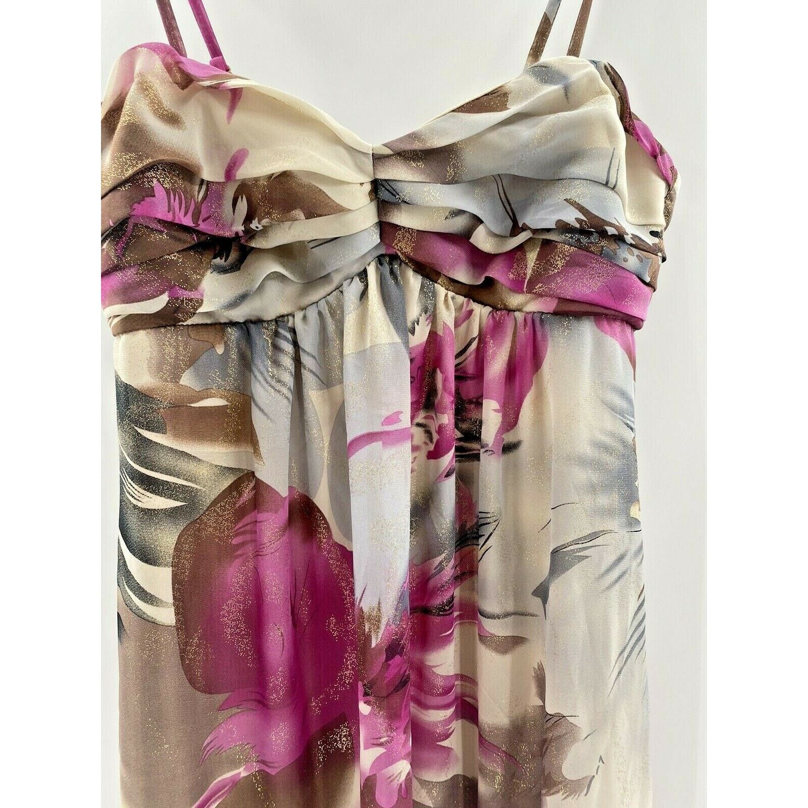 Other Robbie Bee Evening Maxi Dress size 10 Bra Shelf Floral Size L / US 10 / IT 46 - 3 Thumbnail