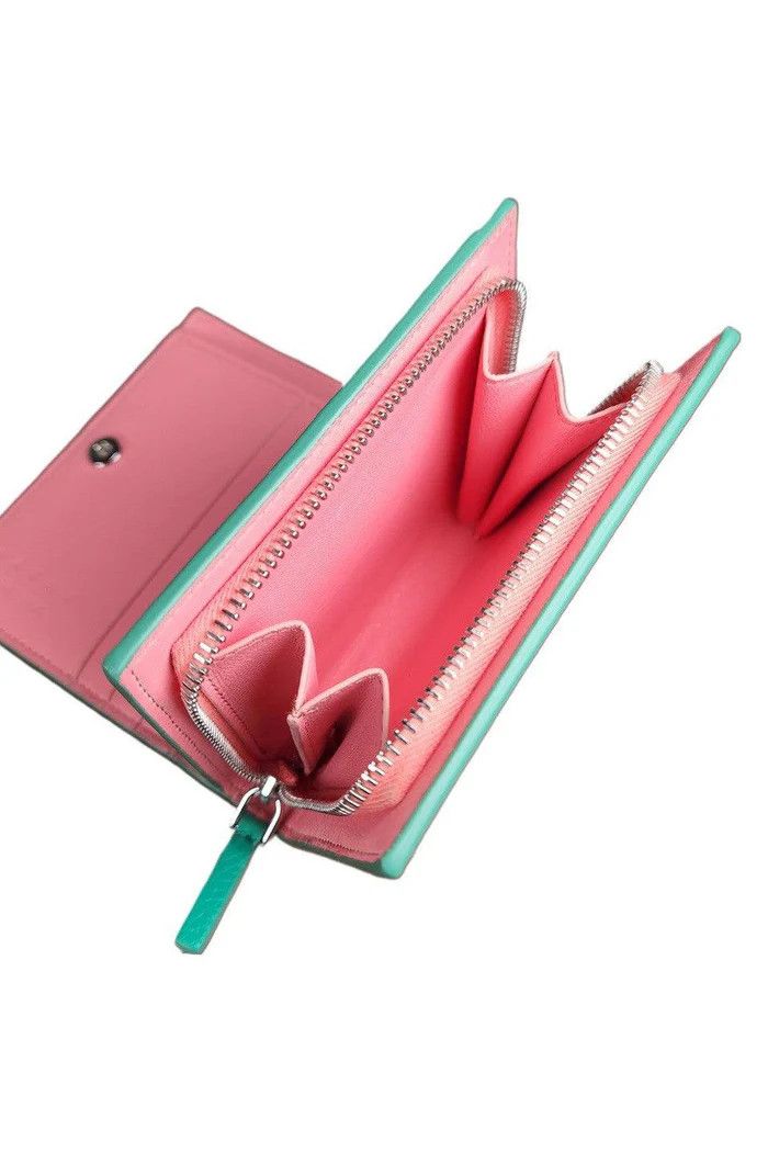 Marni o1f1d3z0725 Size: OS / Folded Wallet in Light Green Size ONE SIZE - 6 Thumbnail