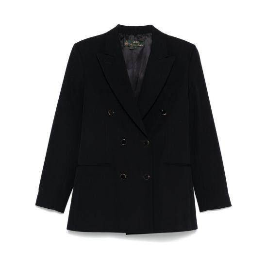 A.P.C. A.P.C. Women Suit Jackets COHEY F03226 IAK BLUE Size XS / US 0-2 / IT 36-38 - 1 Thumbnail