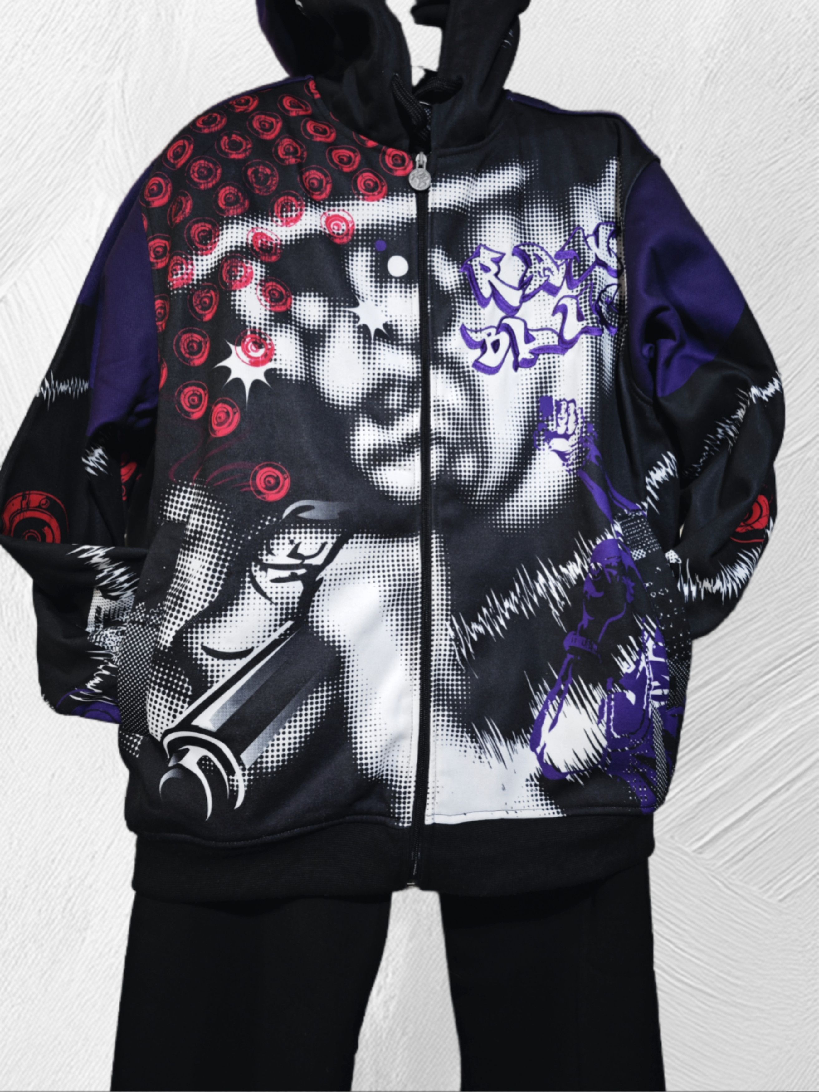 Other raw blue graphic tracksuit set (hoodie + joggers) Size US L / EU 52-54 / 3 - 1 Thumbnail