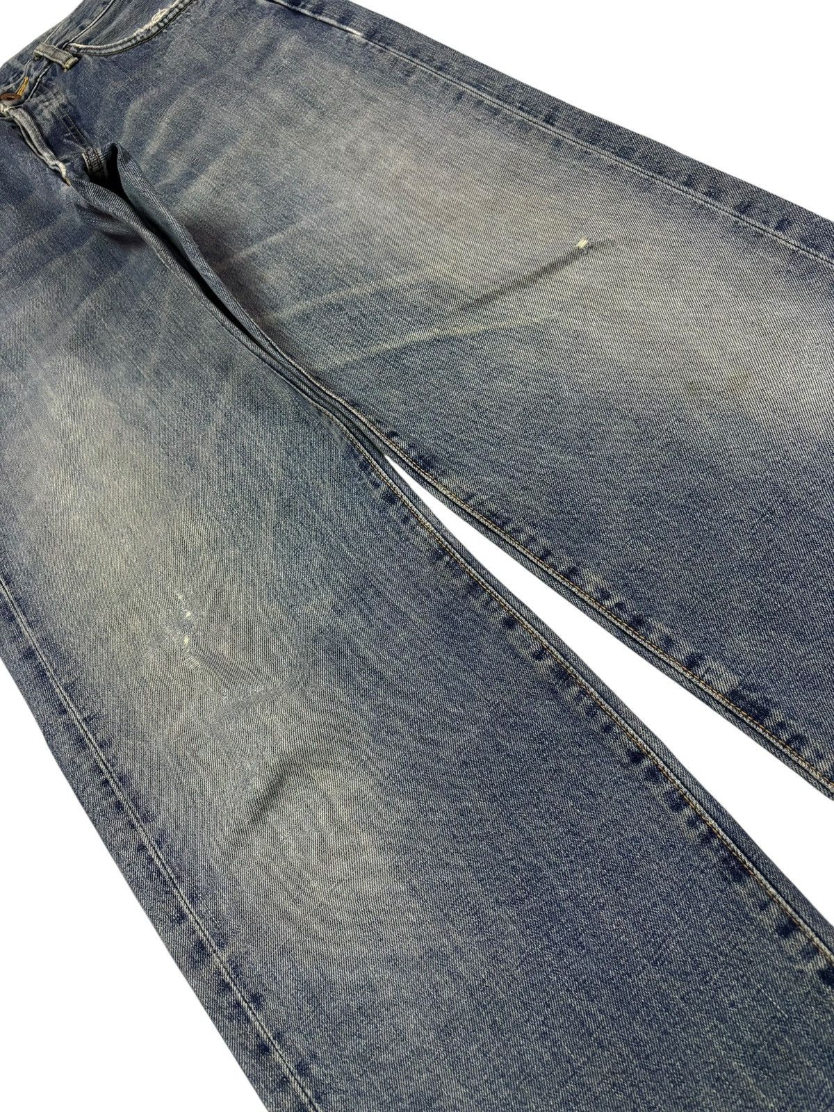 Edwin Vtg Edwin Japan 505x Selvedge Distressed Jeans Size US 30 / EU 46 - 5 Thumbnail