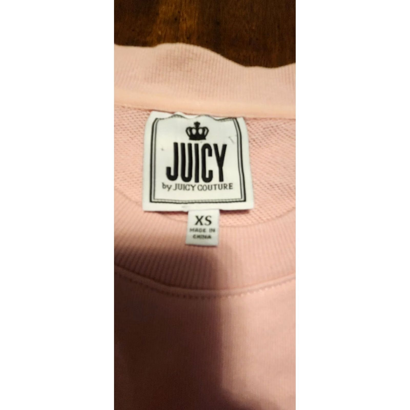 Juicy Couture Juicy by Juicy Couture womens XS pink & silver long sleeve sweatshirt NWT Size XS / US 0-2 / IT 36-38 - 4 Thumbnail