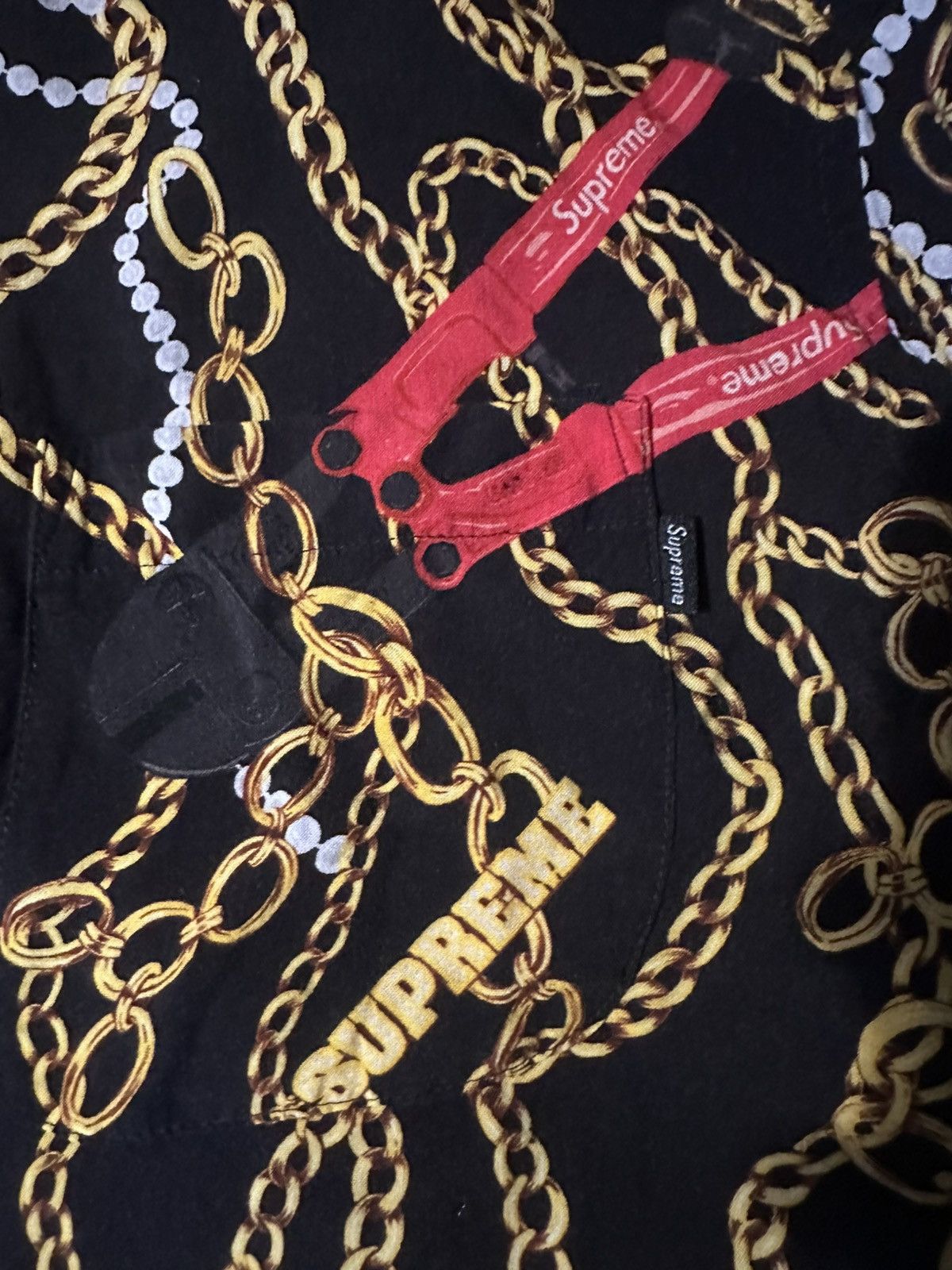 Supreme Supreme Chains Rayon Shirt ss20 Size US M / EU 48-50 / 2 - 3 Thumbnail