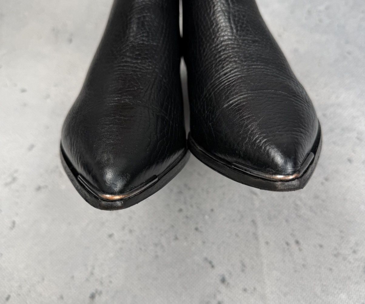 Acne Studios Acne Studios Jensen Black Leather Chelsea Boots Pointed Toe Size US 6 / IT 36 - 3 Thumbnail
