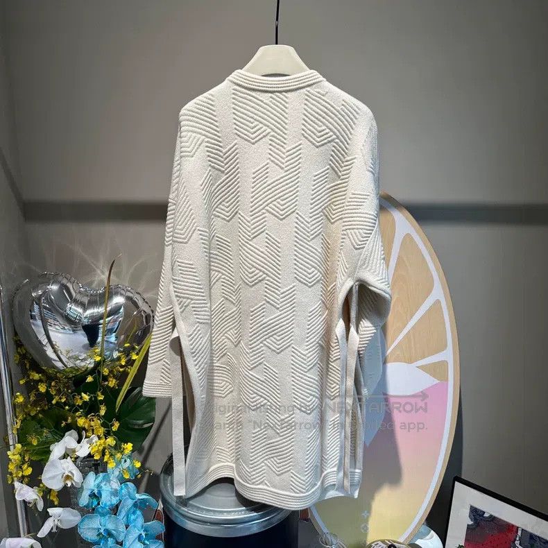 Hermes Hermes Autumn and Winter Cream White Wool Cloak Coat Size XXS / US 00 / IT 34 - 2 Thumbnail