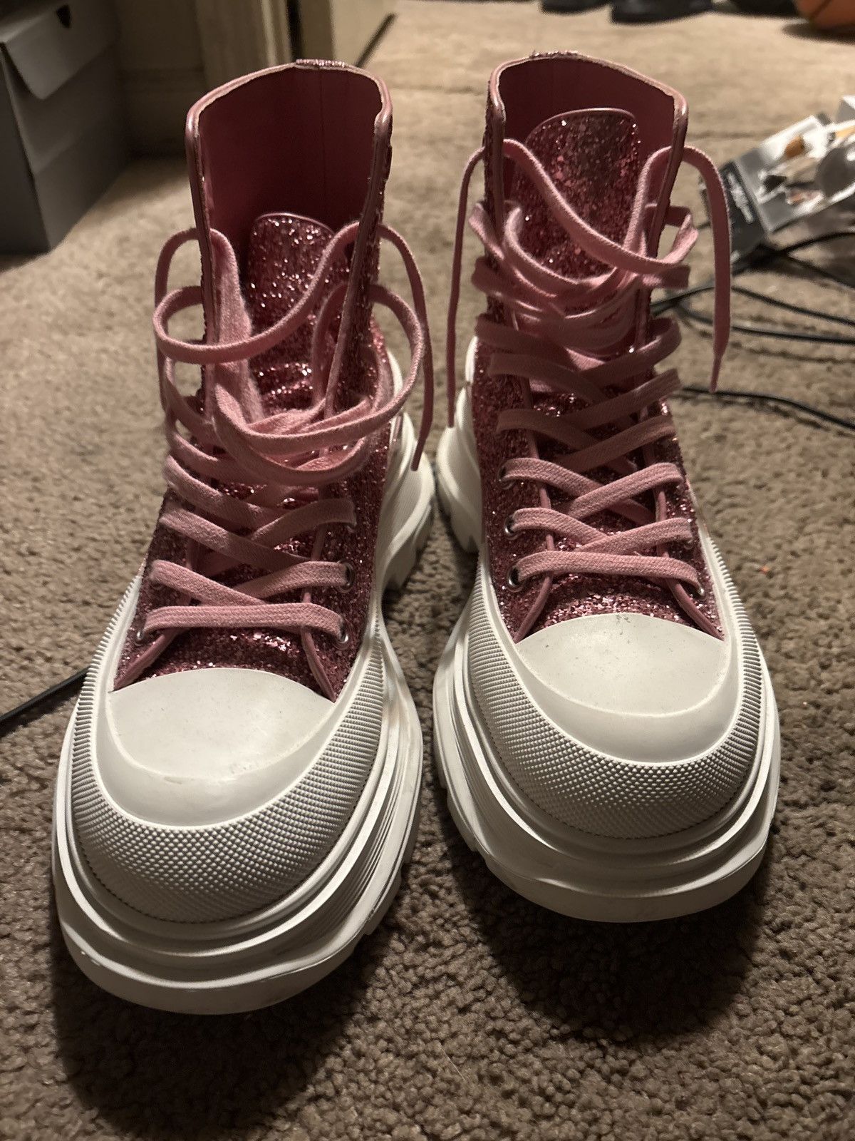 Alexander McQueen Alexander Mcqueen Pink Glitter Size US 9.5 / IT 39.5 - 3 Thumbnail