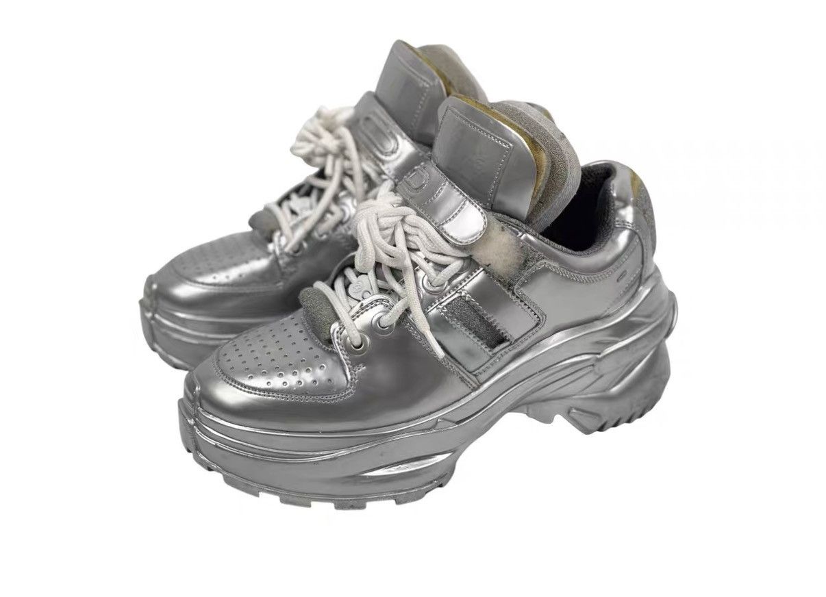 Maison Margiela Maison Margiela 22 Liquid Silver Platform Casual Shoes J31 Size US 5.5 / EU 38 - 1 Thumbnail