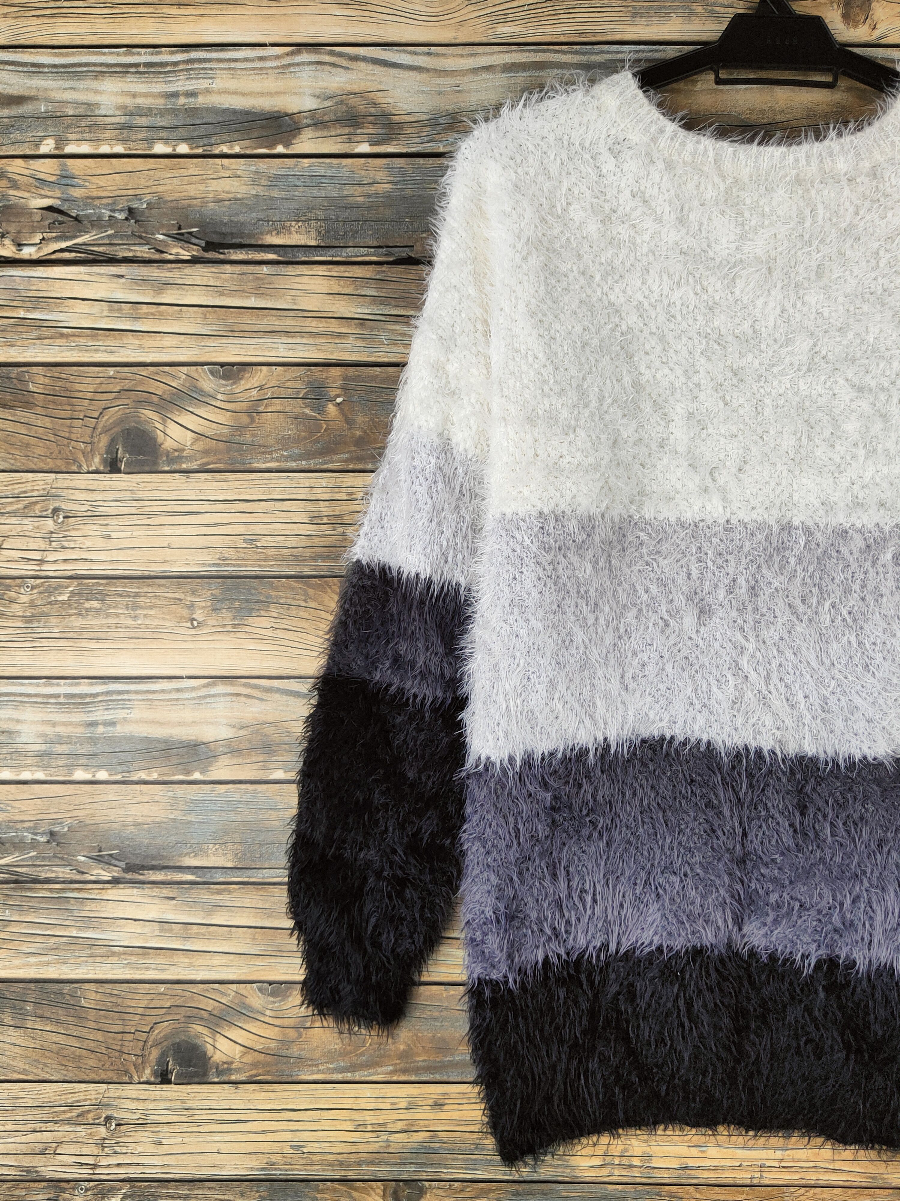 Japanese Brand DL Cecil McBee shaggy Fur Mohair Knitwear #46-1007 Size M / US 6-8 / IT 42-44 - 8 Thumbnail