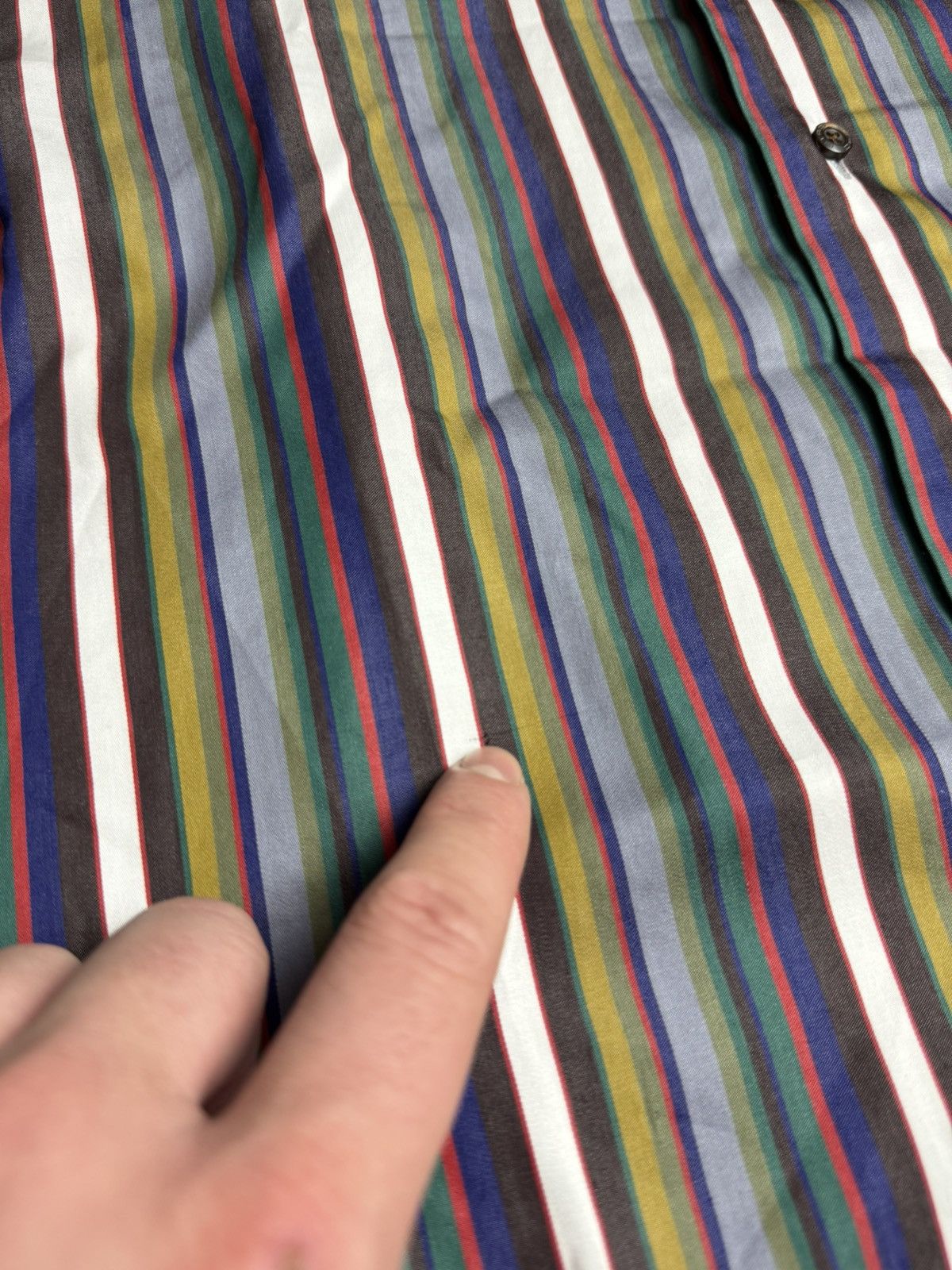 Etro Etro Multicolor Striped Button Down Shirt Italian Size 42 Size US M / EU 48-50 / 2 - 7 Thumbnail