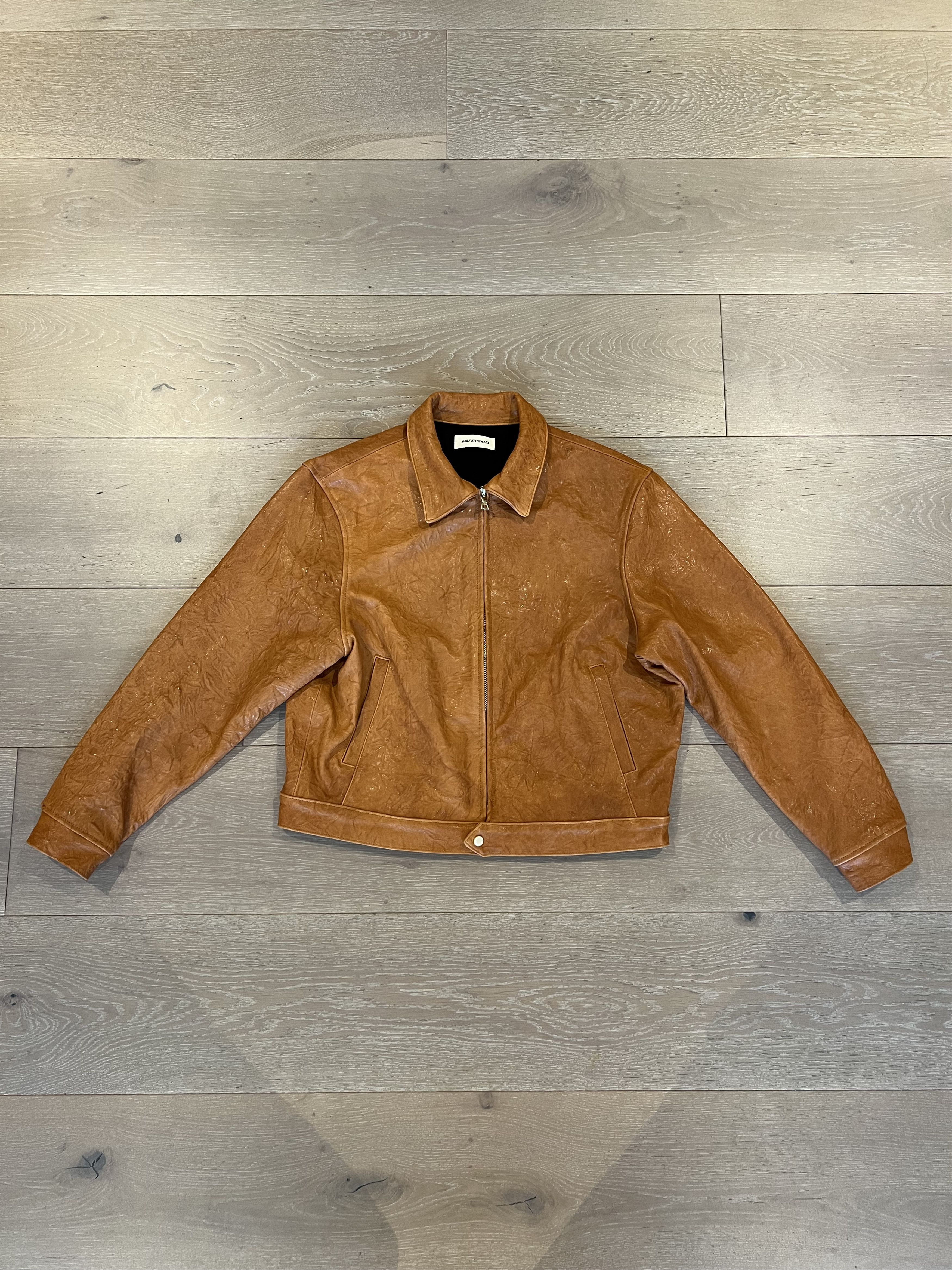 Bare Knuckles 💚 Bare Knuckles Freddy Leather Blouson Rust Lambskin NEW Size US M / EU 48-50 / 2 - 10 Thumbnail
