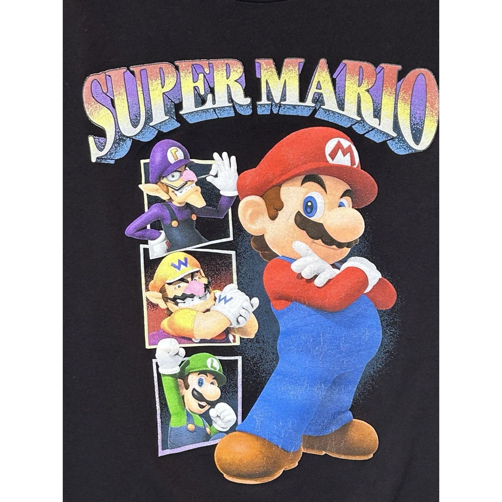 Nintendo Nintendo Super Mario Cartoon Mens T Shirt Black XXL Size US XL / EU 56 / 4 - 2 Thumbnail
