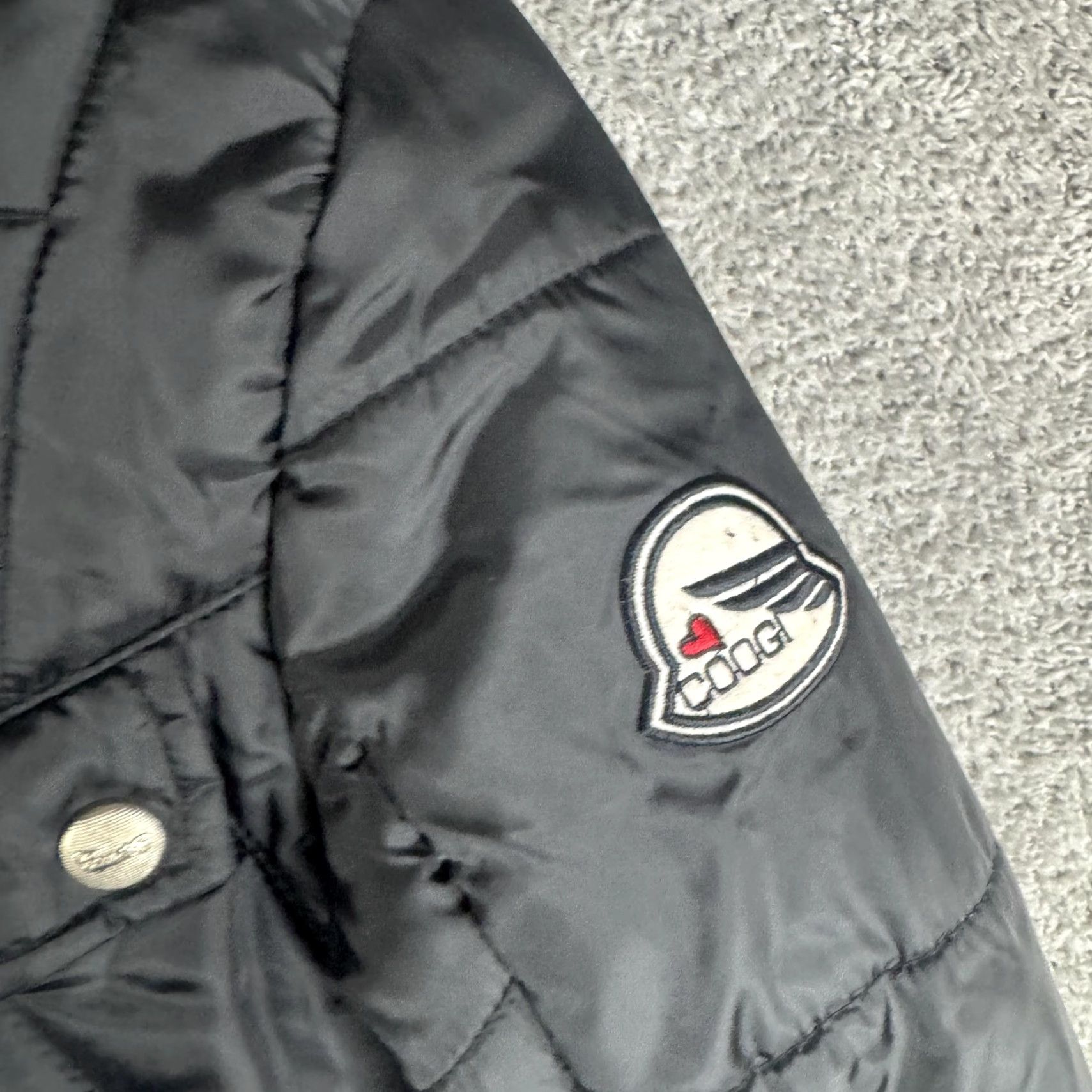 Coogi Coogi Puffer Coat Womens Small Black Quilted Full Zip Mid Length Pockets Warm Size S / US 4 / IT 40 - 7 Thumbnail