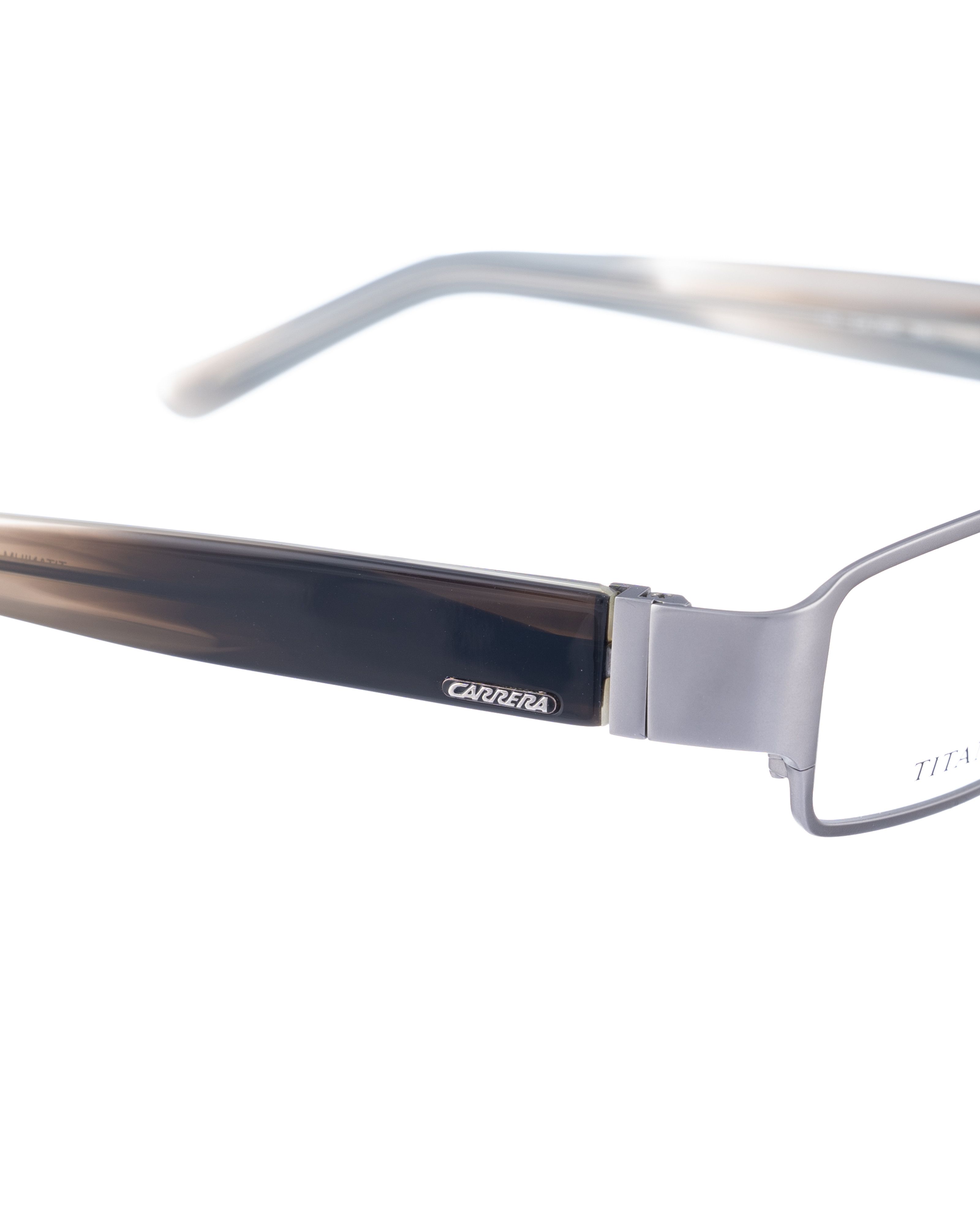 Carrera Carrera 00s Rectangular Thick Silver Matte Metallic Glasses Size ONE SIZE - 3 Thumbnail