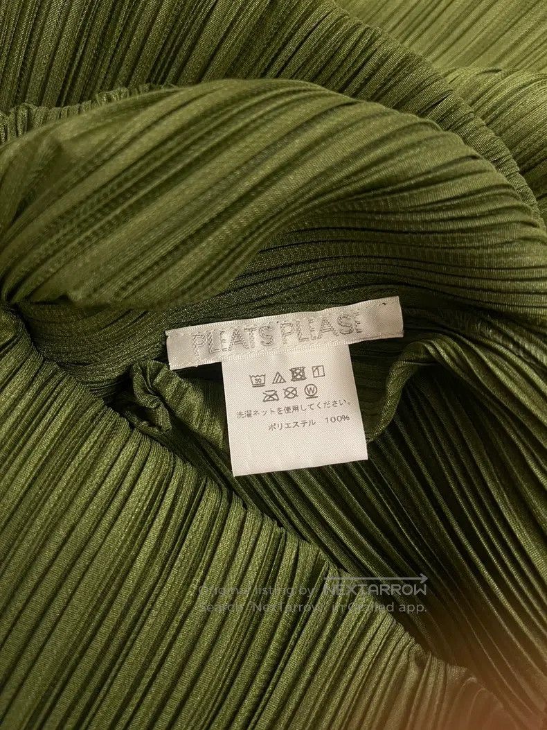 Issey Miyake Issey Miyake Green Asymmetric Dress Size L / US 10 / IT 46 - 5 Thumbnail