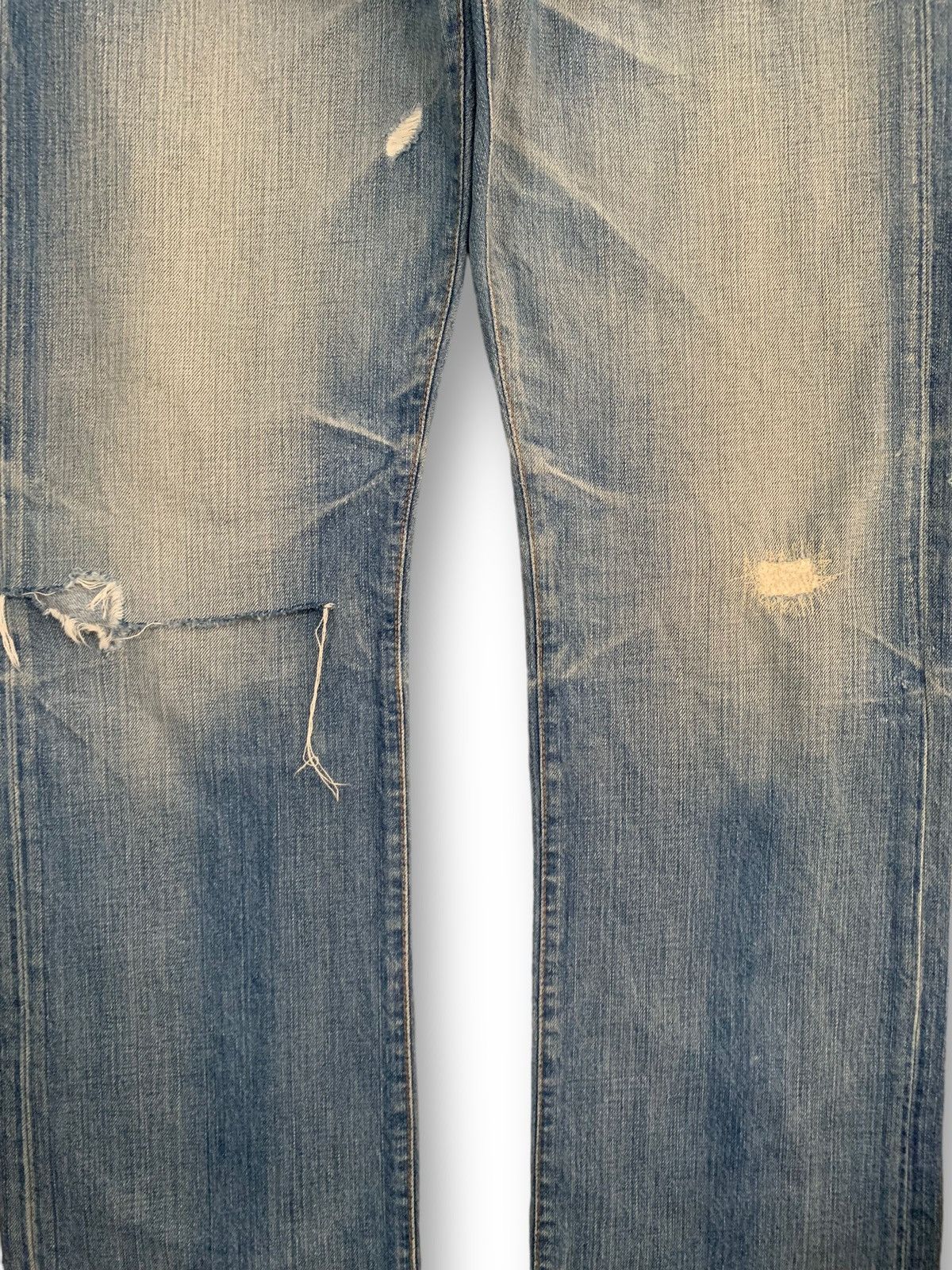 KMRii Vintage Adriano Goldschmied Mud Wash Loose Distressed Jeans Size US 34 / EU 50 - 7 Thumbnail