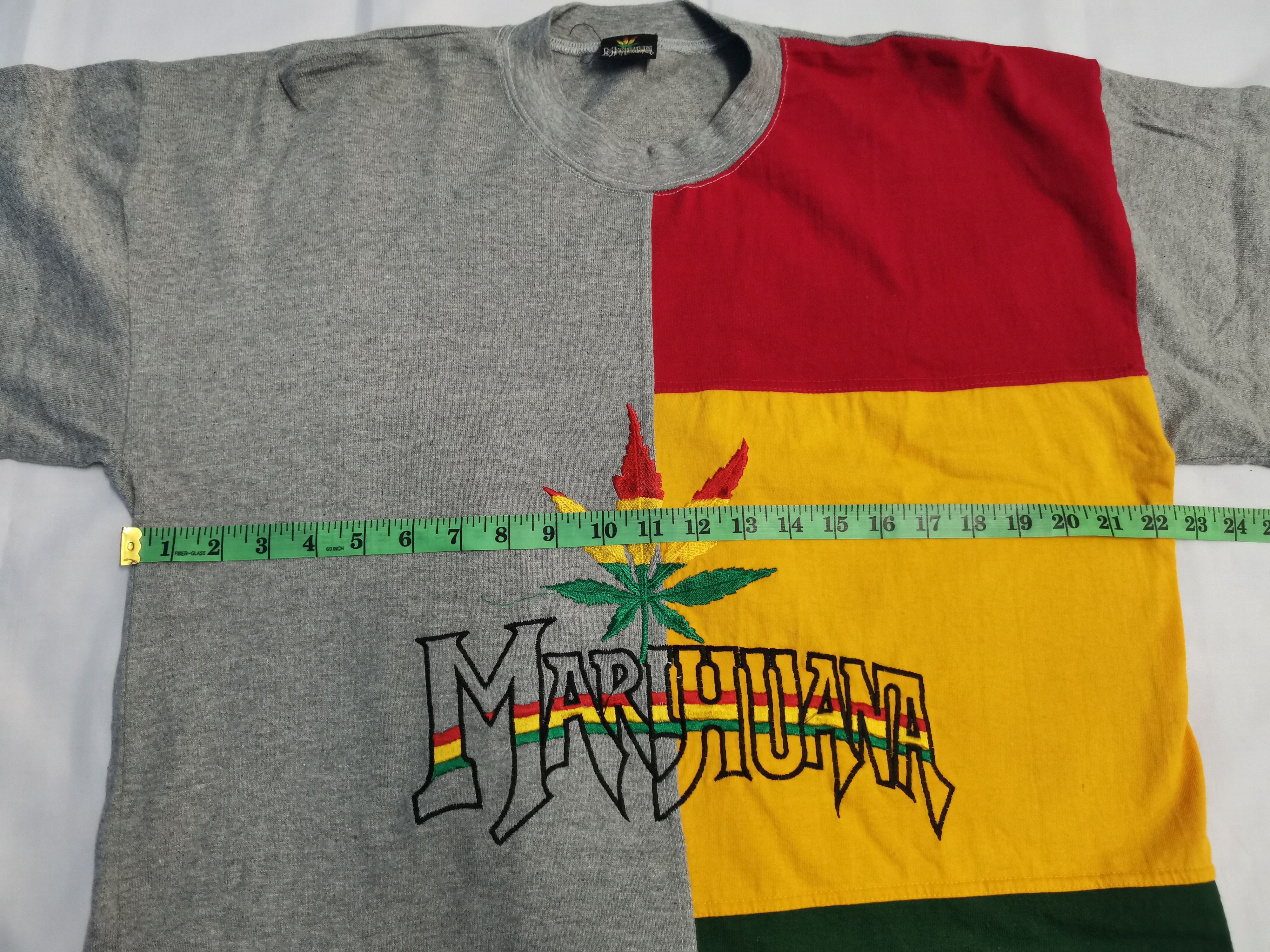 Rap Tees Vintage Marijuana Embroidered Logo Rap Tee Patchwork Rare Size US L / EU 52-54 / 3 - 7 Thumbnail