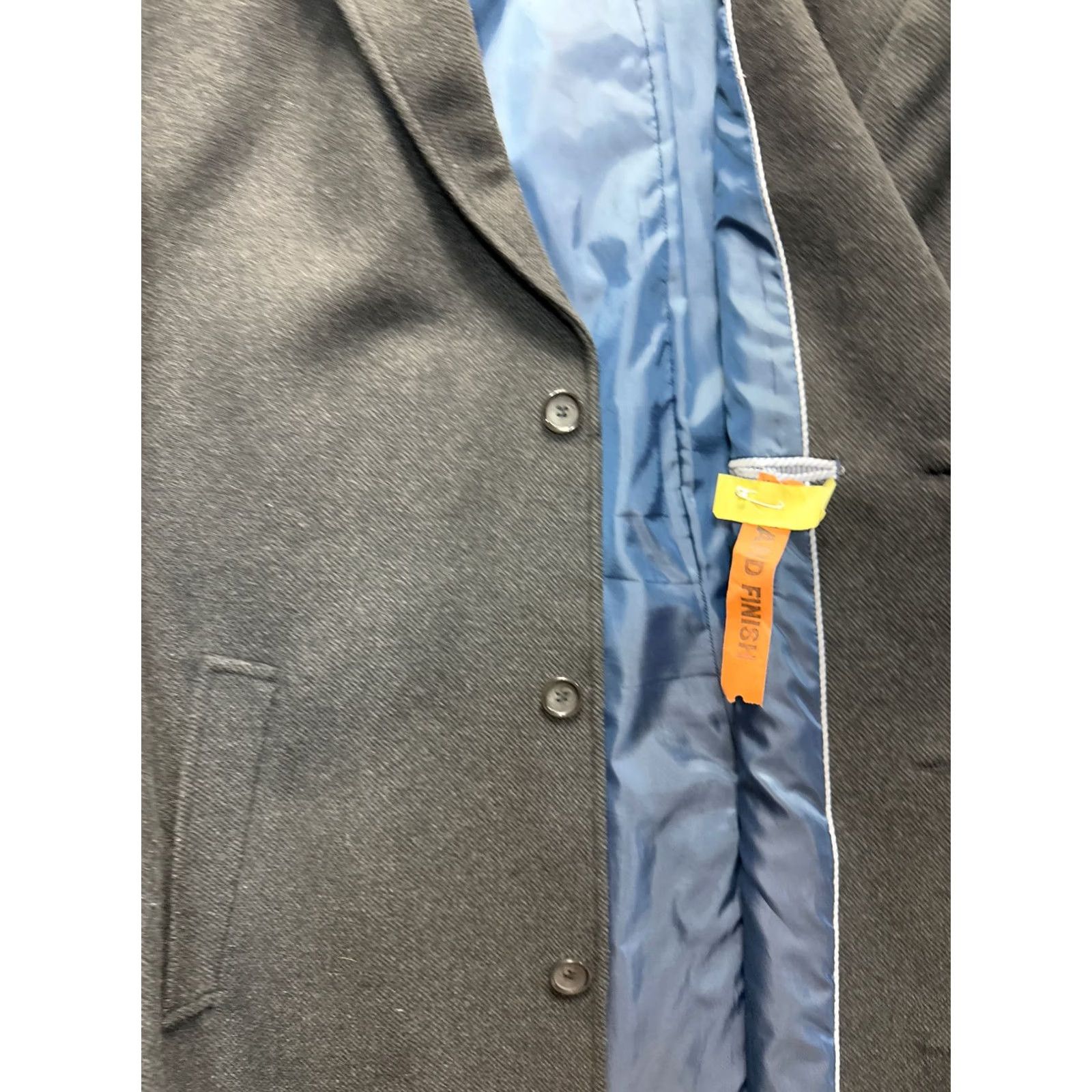 Marks & Spencer Marks and Spencer Tailoring Wool Blend Gray Coat Mens 2XL Coat Gray Wool Blend Overcoat M&S Tailoring Mens 2XL Gray Coat Size US XXL / EU 58 / 5 - 3 Thumbnail
