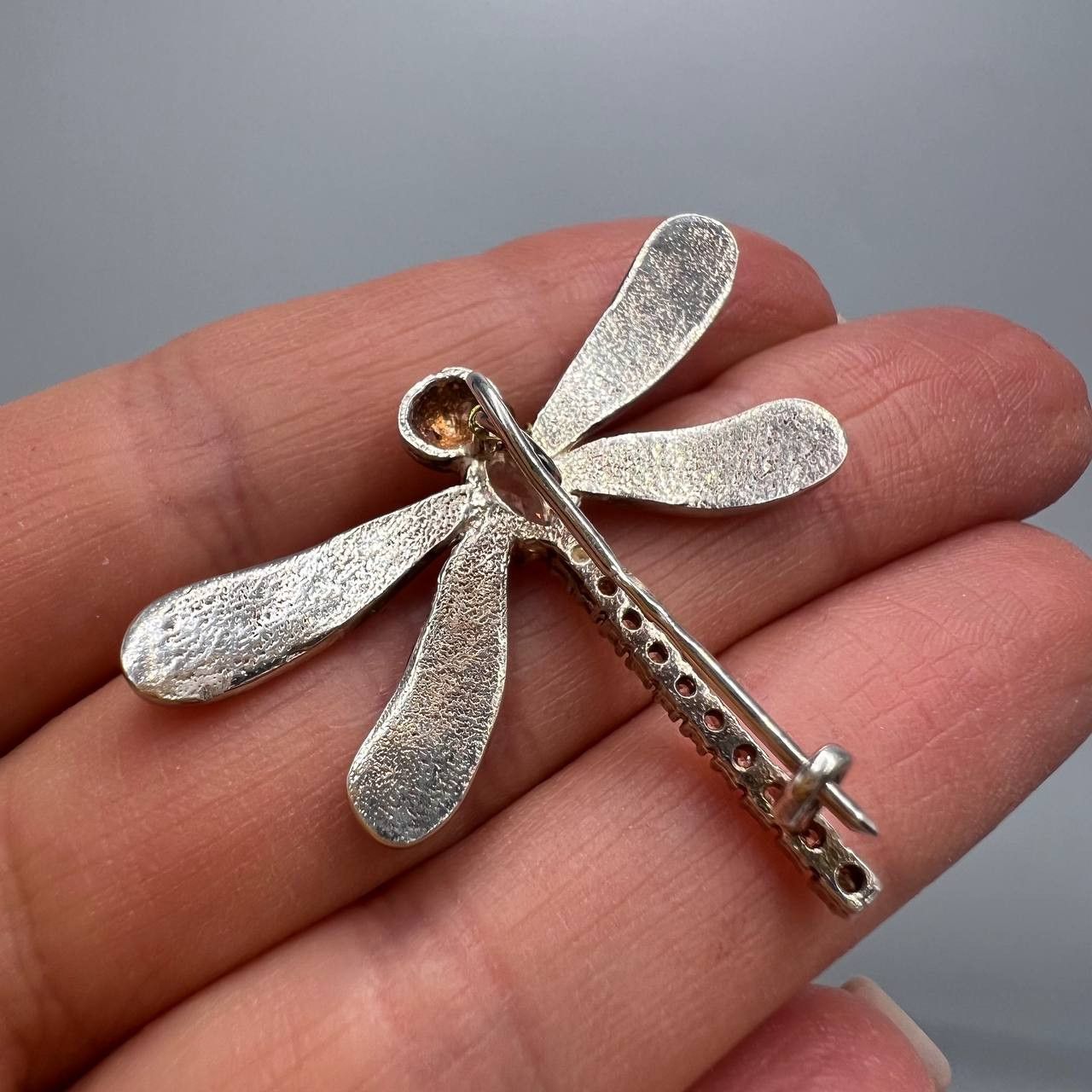 Sterling Silver Vintage Pin Brooch Sterling Silver 925 Enamel Marked Tag Size ONE SIZE - 2 Thumbnail