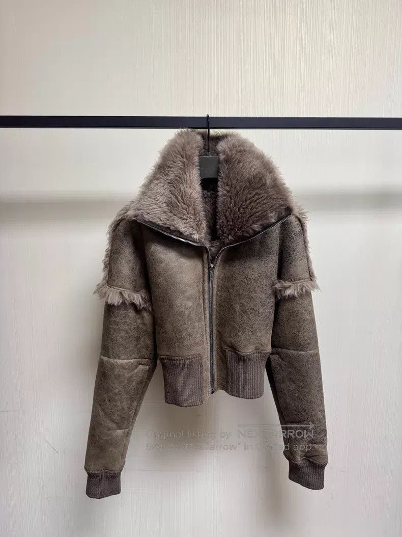 Rick Owens Rick Owens 25FW Vampire Stand Collar Shearling Leather Jac Size L / US 10 / IT 46 - 3 Thumbnail