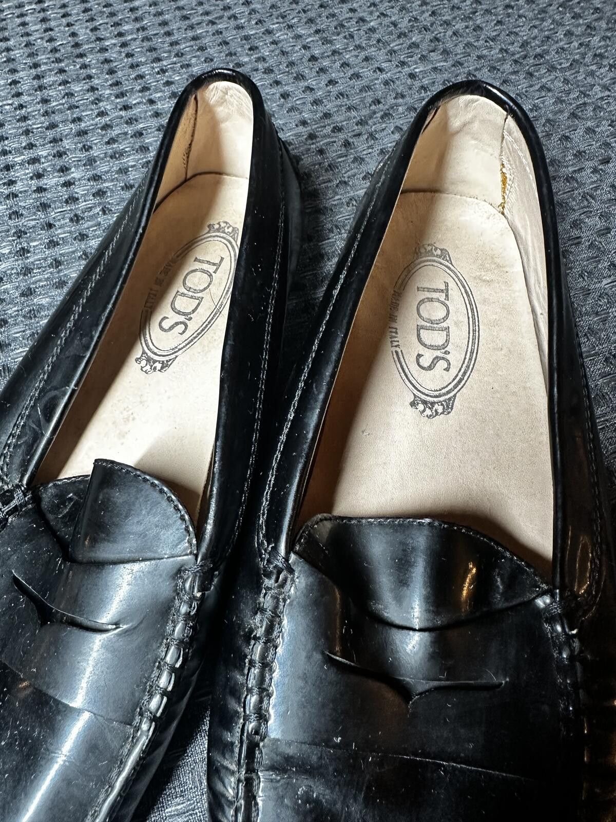 Tod's Tod's Black Leather Penny Loafers Size US 8 / EU 41 - 2 Thumbnail