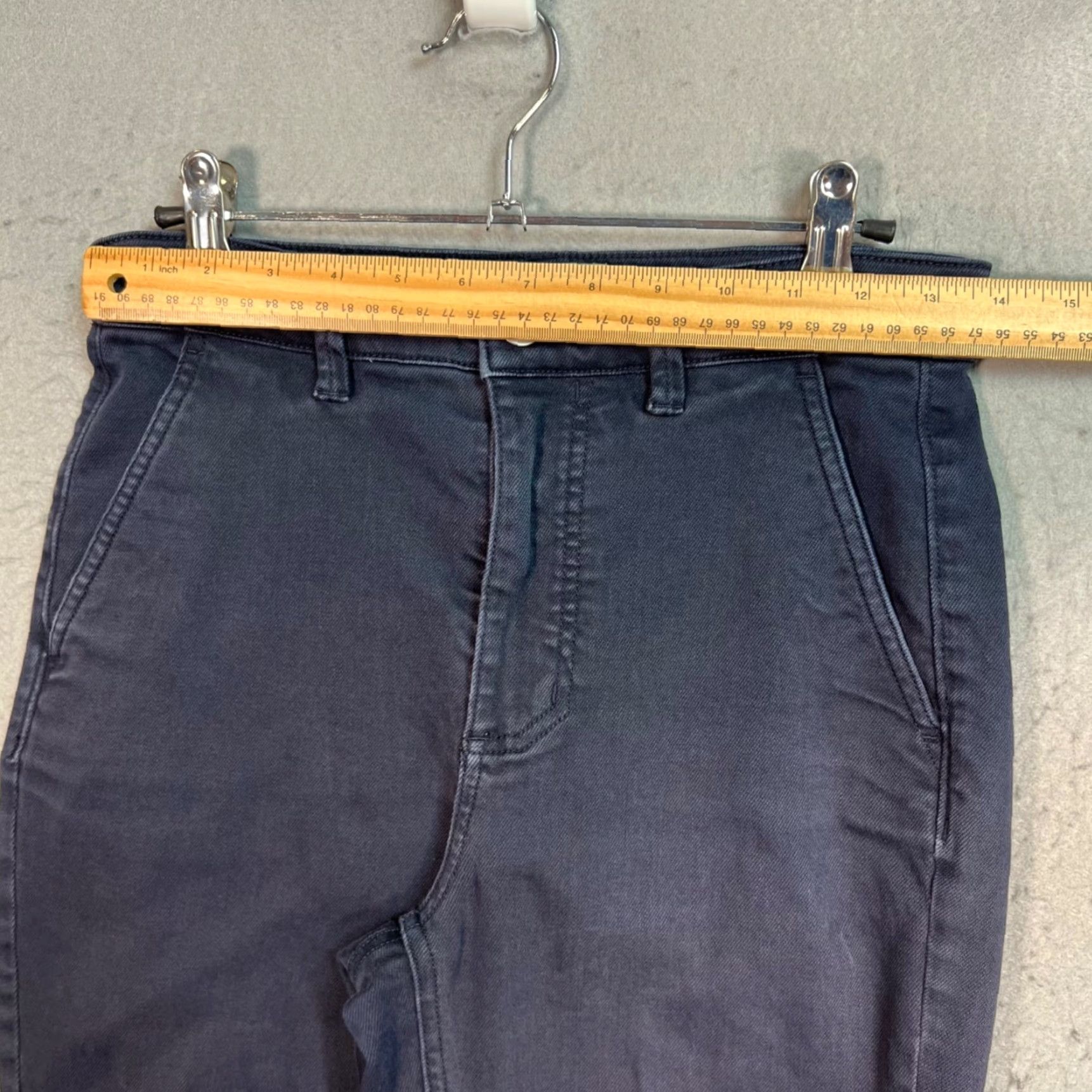 Everlane Everlane Pants Slim Cropped Tapered Womens 0 Navy Blue Cotton Blend Casual Cropped Style blog? Size 25" / US 0 / IT 36 - 5 Thumbnail