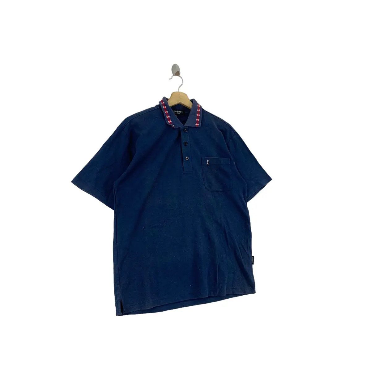 Yves Saint Laurent Vintage YSL YVES SAINT LAURENT Paris Polo Tee Shirt Size US M / EU 48-50 / 2 - 6 Thumbnail