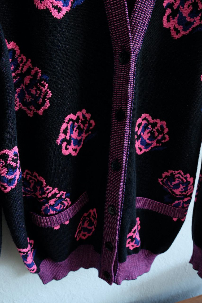 Hedi Slimane × Saint Laurent Paris Saint Laurent Rose Floral Cardigan Surf Sound Paris SS16 Size US L / EU 52-54 / 3 - 5 Thumbnail