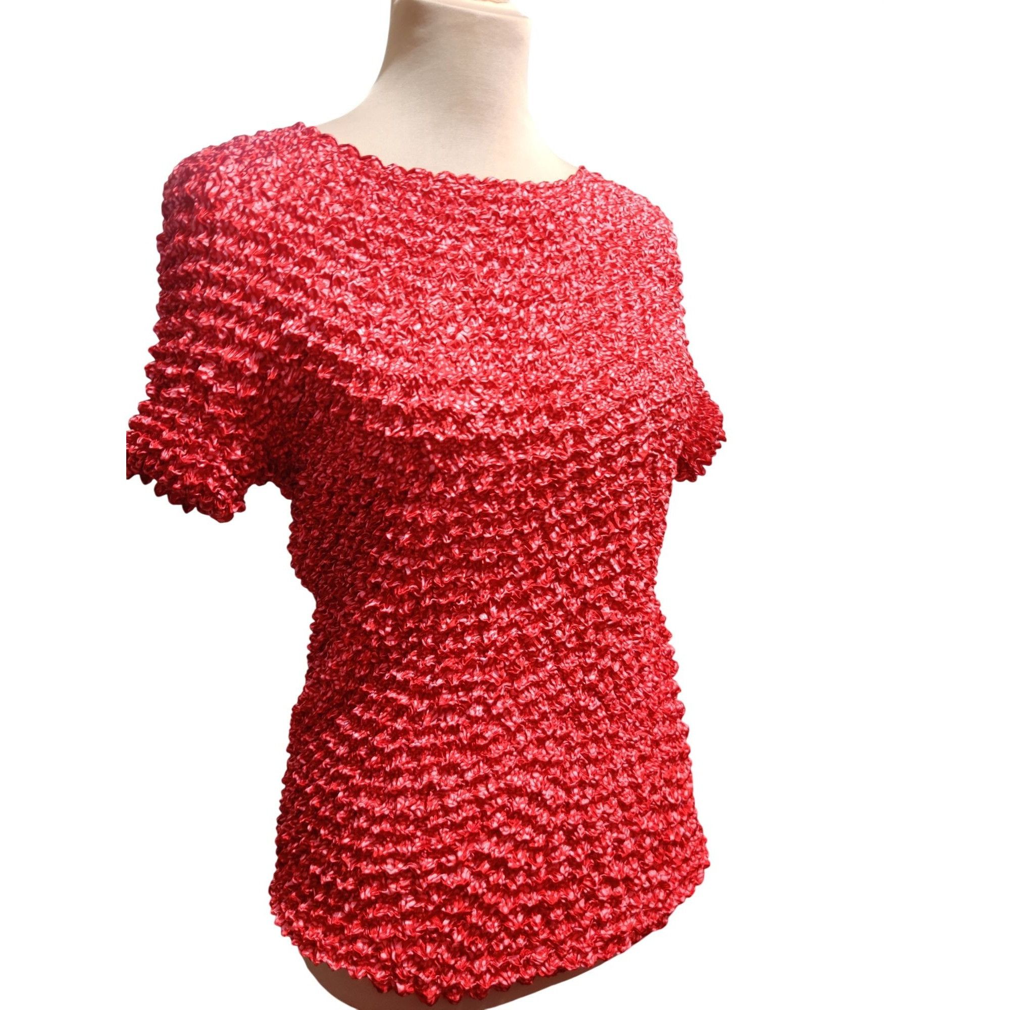 Vintage Xhilaration Womens Top One Size Red Pink Dot Vintage Stretch Size ONE SIZE - 11 Thumbnail