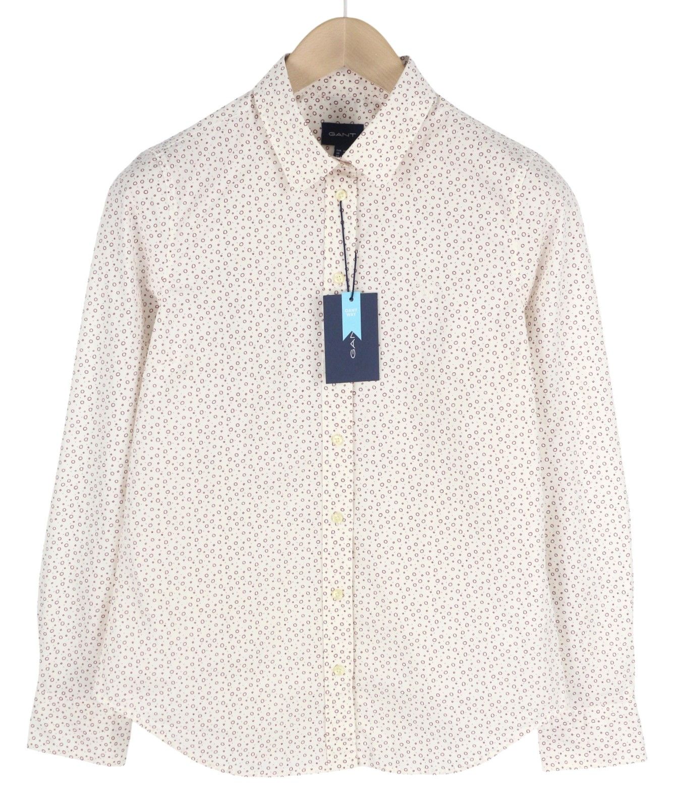 Gant STRETCH BROADCLOTH EU38 White Button-Up Shirt 84985 Size M / US 6-8 / IT 42-44 - 1 Thumbnail