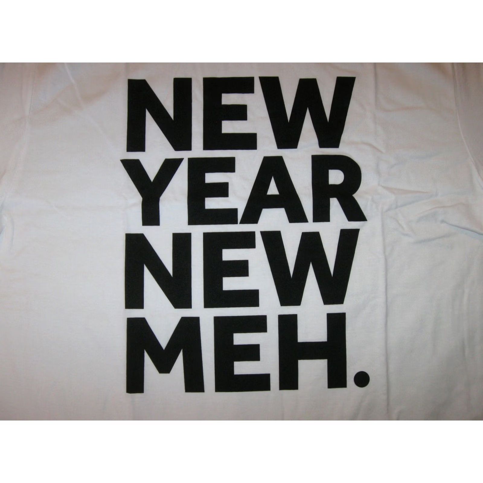 Vintage Noize T Shirt Men's Large White Bloomingdale New Year New Meh Short Sleeve Size US L / EU 52-54 / 3 - 2 Thumbnail