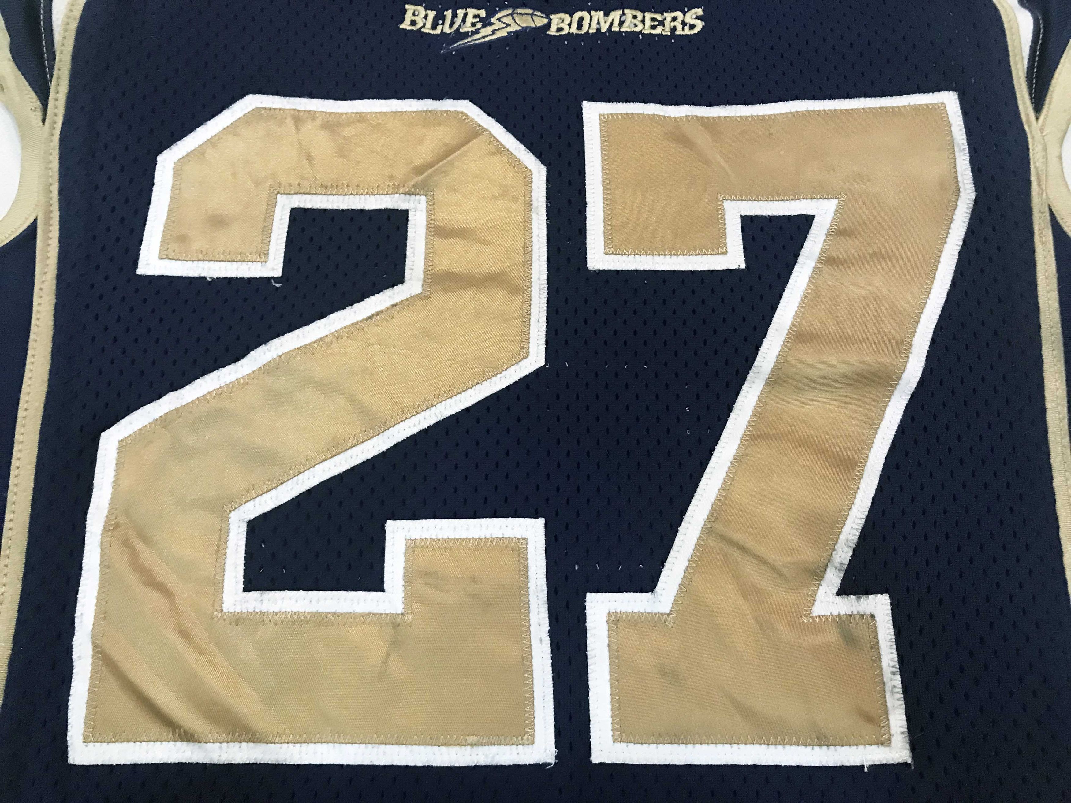 Reebok Reebok 2013 CFL Winnipeg Blue Bombers SHERMAN #27 Jersey Size US M / EU 48-50 / 2 - 2 Thumbnail