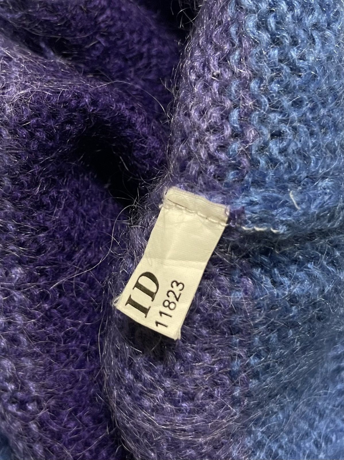 Abercrombie & Fitch × Vintage Abercrombie & Fitch Jumper Striped Mohair Size L / US 10 / IT 46 - 14 Thumbnail