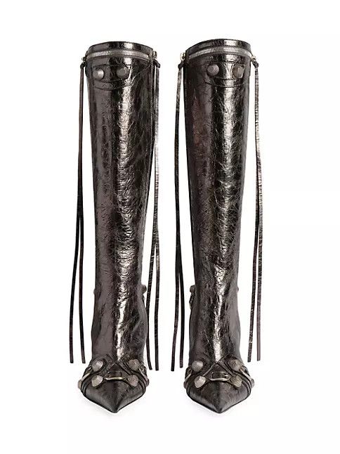 Balenciaga o1mt1gz1124 Cagole 90mm Boots Metallized in Bronze Size US 8 / IT 38 - 3 Thumbnail