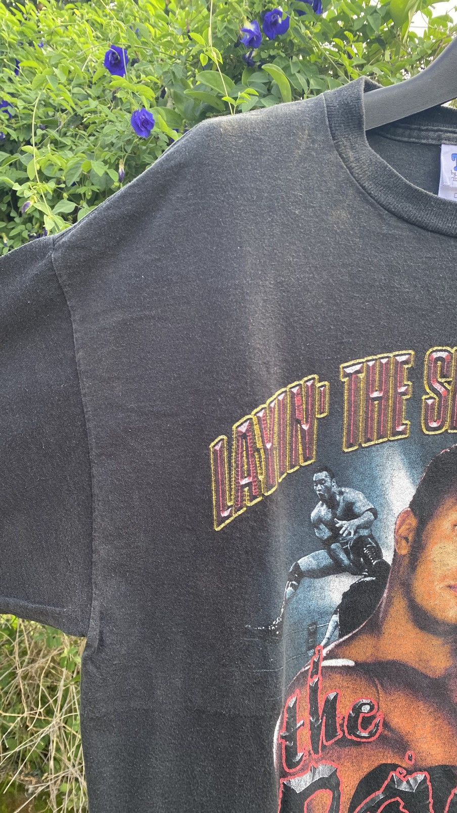 Vintage Vintage 1998 WWF The Rock "Layin' The Smack Down Size US XL / EU 56 / 4 - 6 Thumbnail