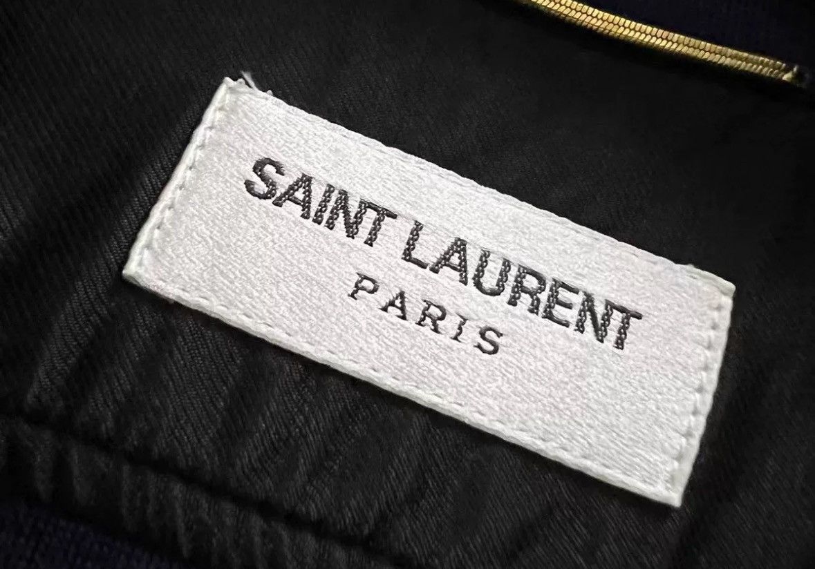 Saint Laurent Paris × Yves Saint Laurent Saint Laurent SLP navy YSL jacket 2412-Nextarrow Size M / US 6-8 / IT 42-44 - 3 Thumbnail