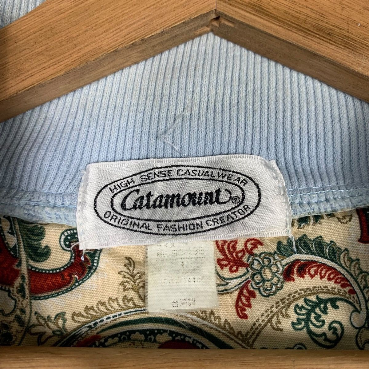 Vintage CATAMOUNT Bird Sanctuary Logo Polo Sweatshirt #1414-C64 Size US L / EU 52-54 / 3 - 14 Thumbnail