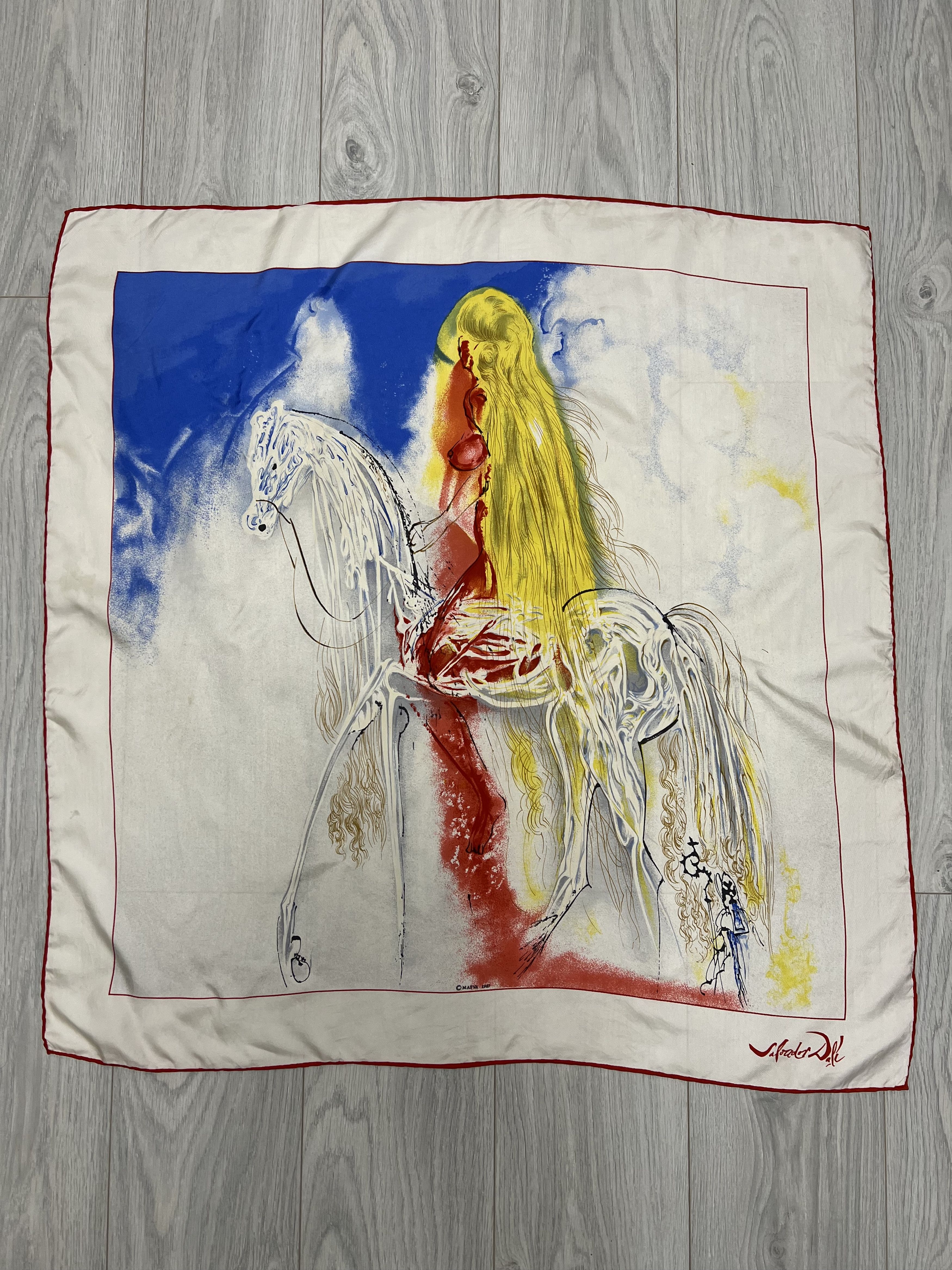 Other Salvador Dali Lady Godiva On Silk Scarf Limited Edition 1987 Size ONE SIZE - 1 Thumbnail